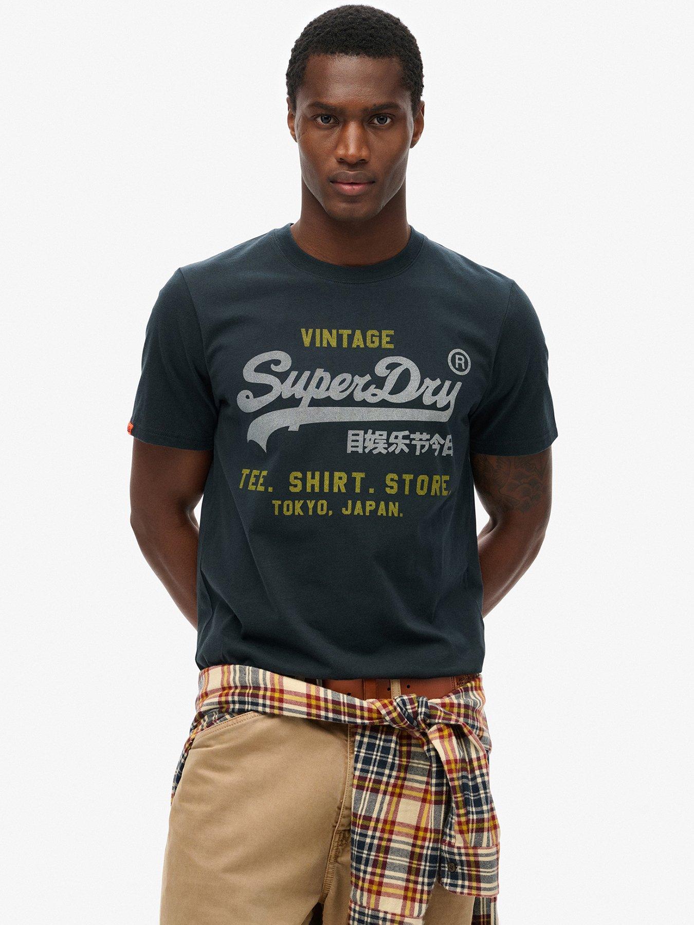 undefined Superdry Vintage Logo Heritage Relaxed T-Shirt-Navy