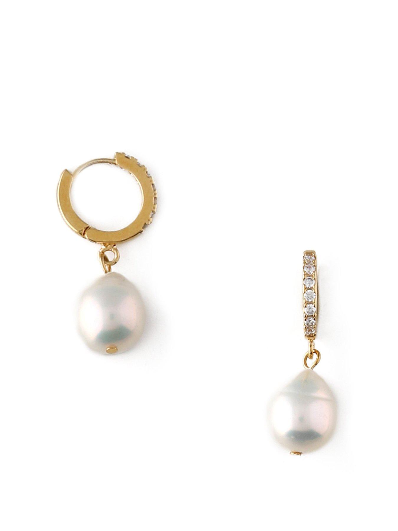 orelia-pearl-drop-pave-hoop-earrings