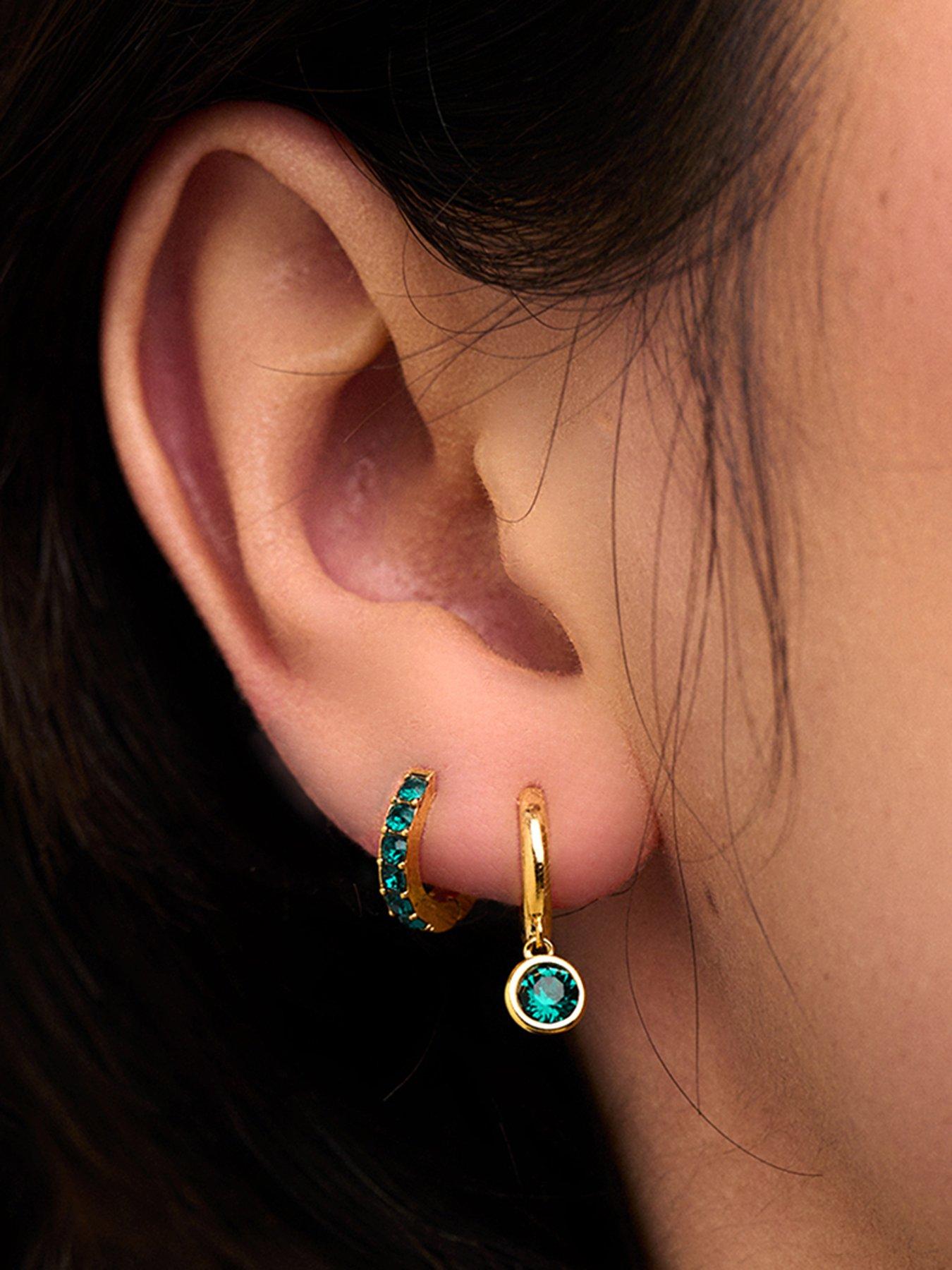 orelia-emerald-drop-huggie-hoop-earrings-made-with-swarovski-crystalsback