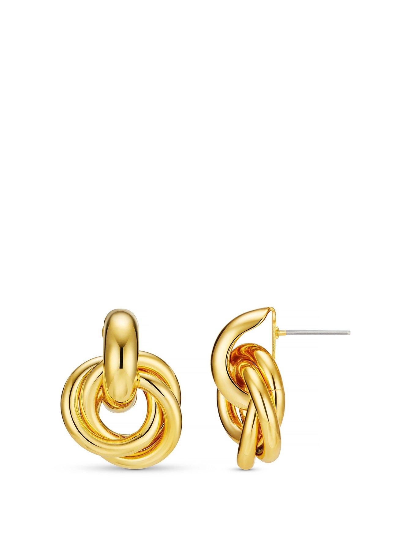 Orelia Statement Interlocking Earrings