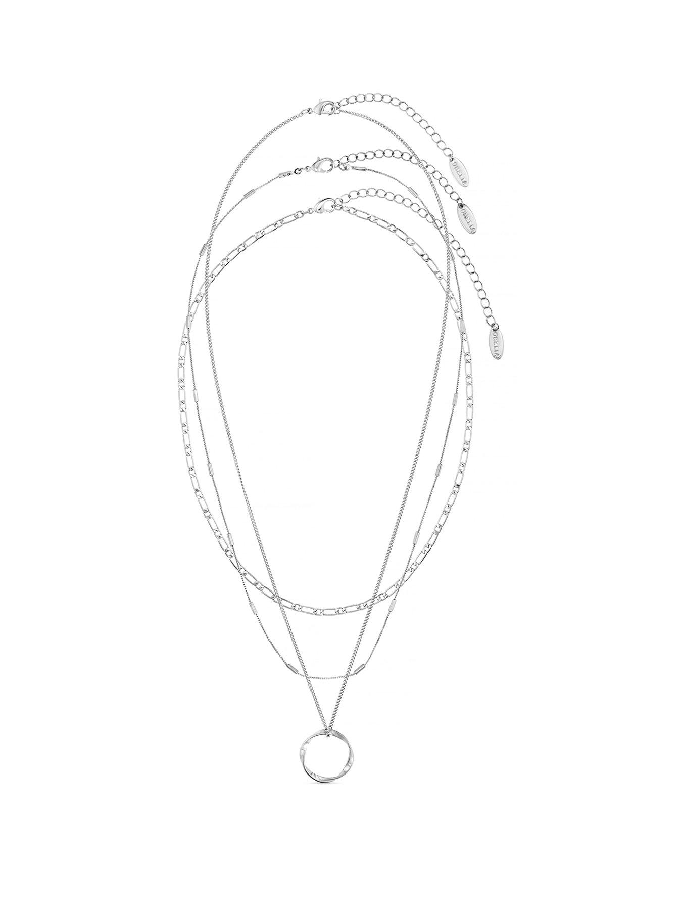 orelia-open-circle-three-row-necklace