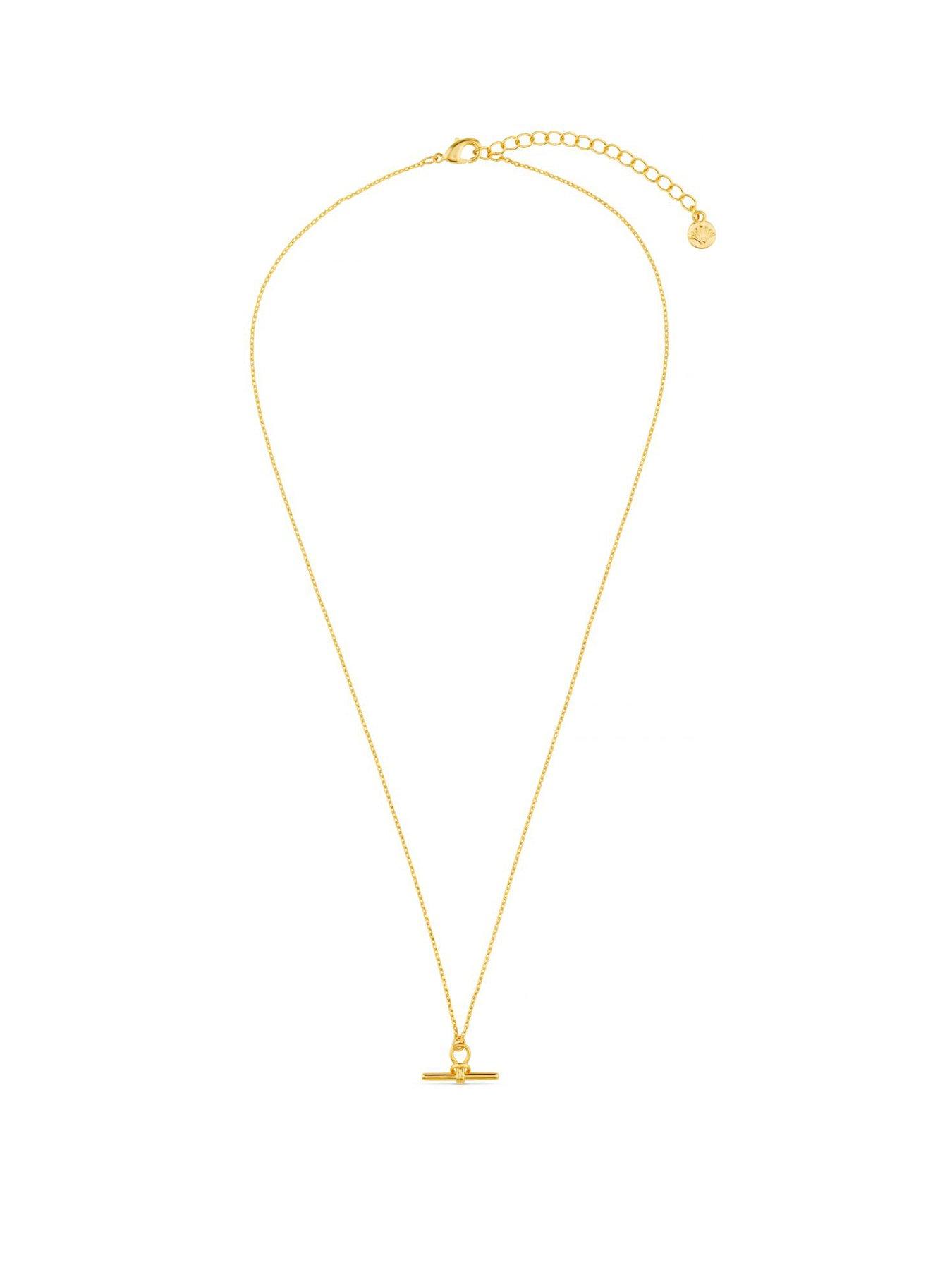 orelia-dainty-t-bar-knot-necklace