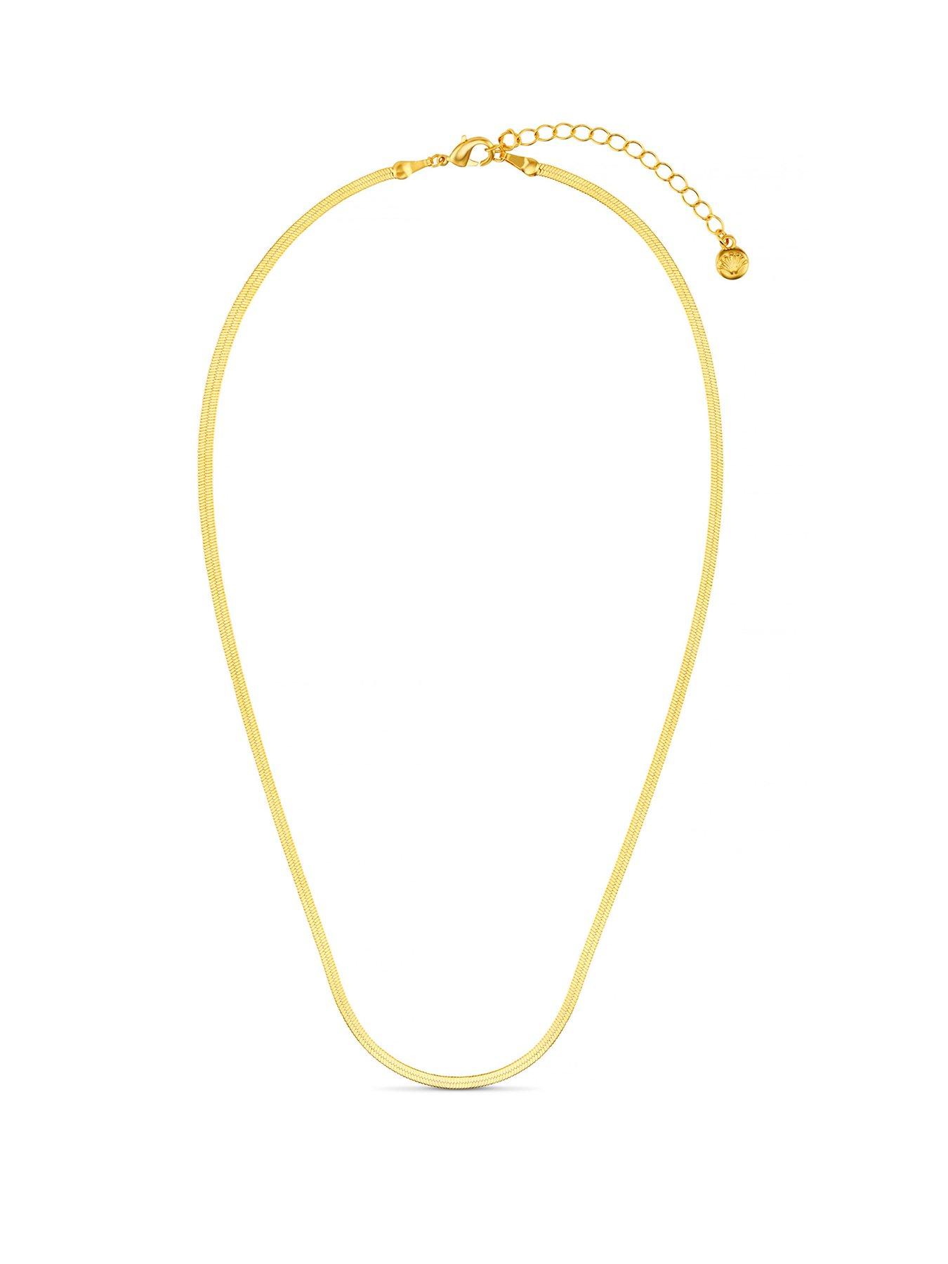 orelia-flat-snake-chain-necklace