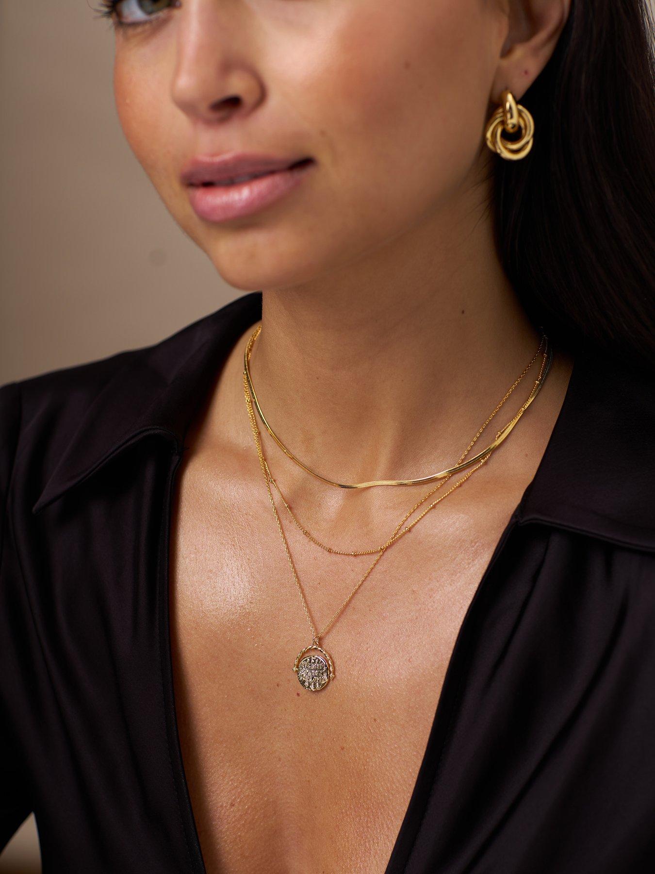 orelia-flat-snake-chain-necklaceback