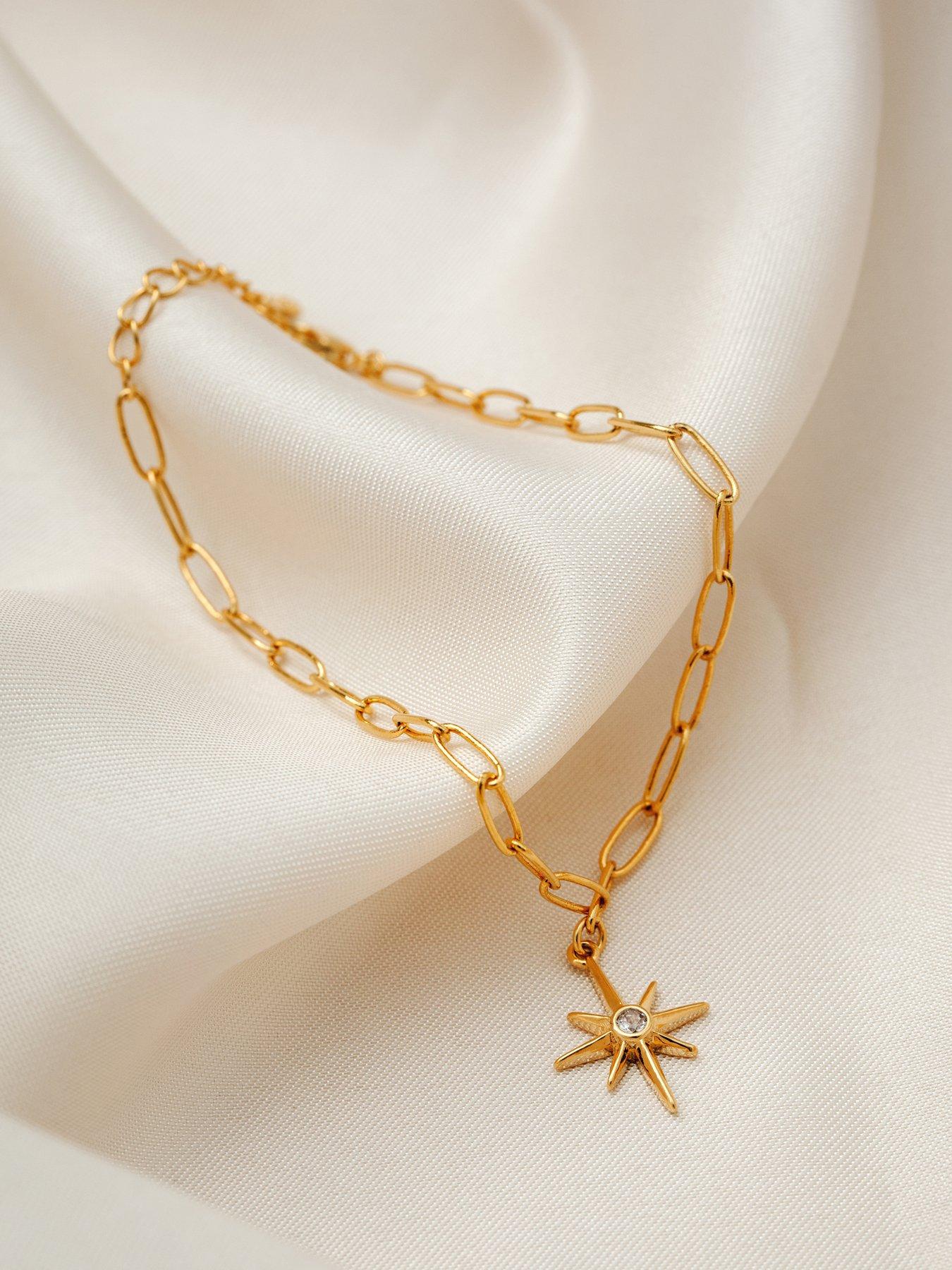 orelia-starburst-charm-chain-braceletback