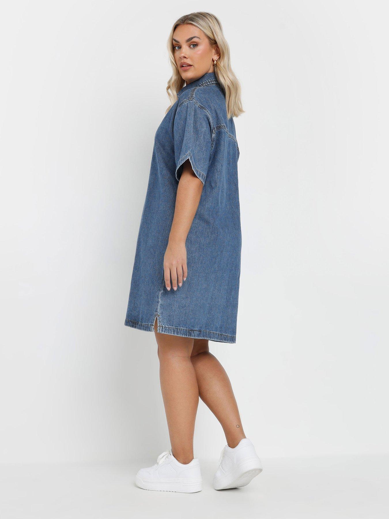 yours-curve-denim-shirt-dressstillFront