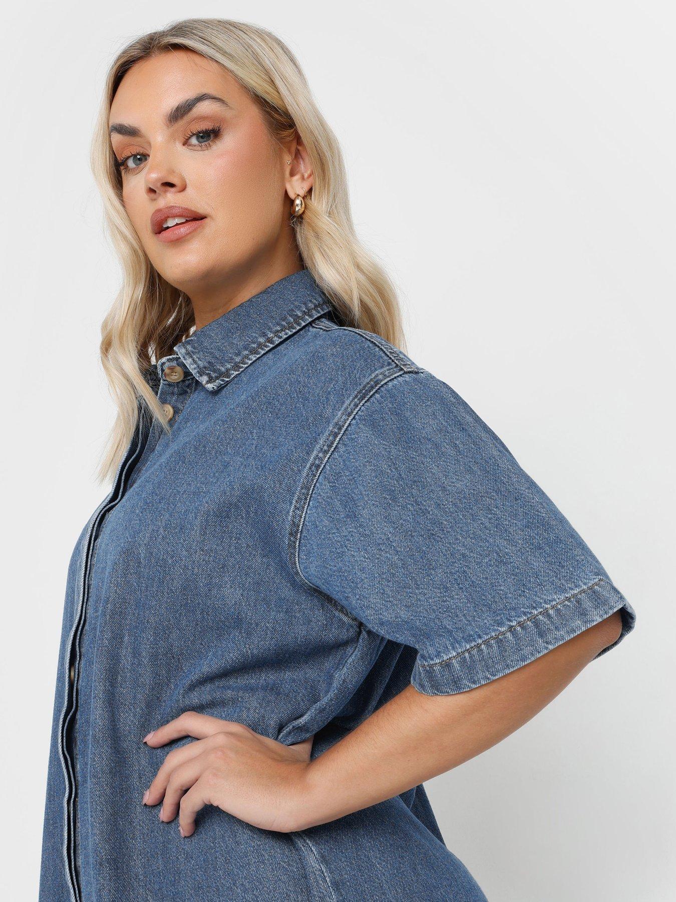 yours-curve-denim-shirt-dressoutfit