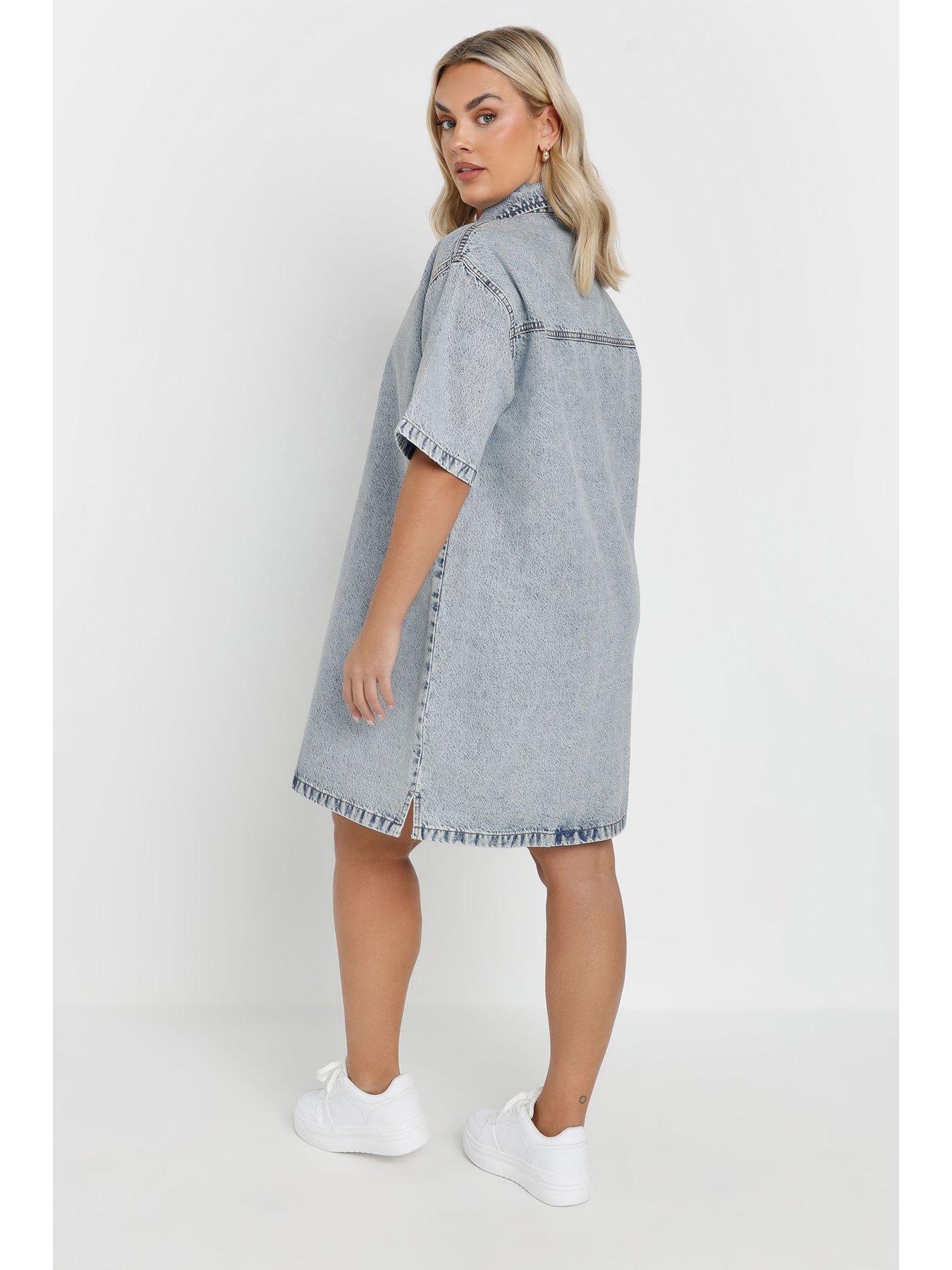 yours-curve-denim-shirt-dressstillFront