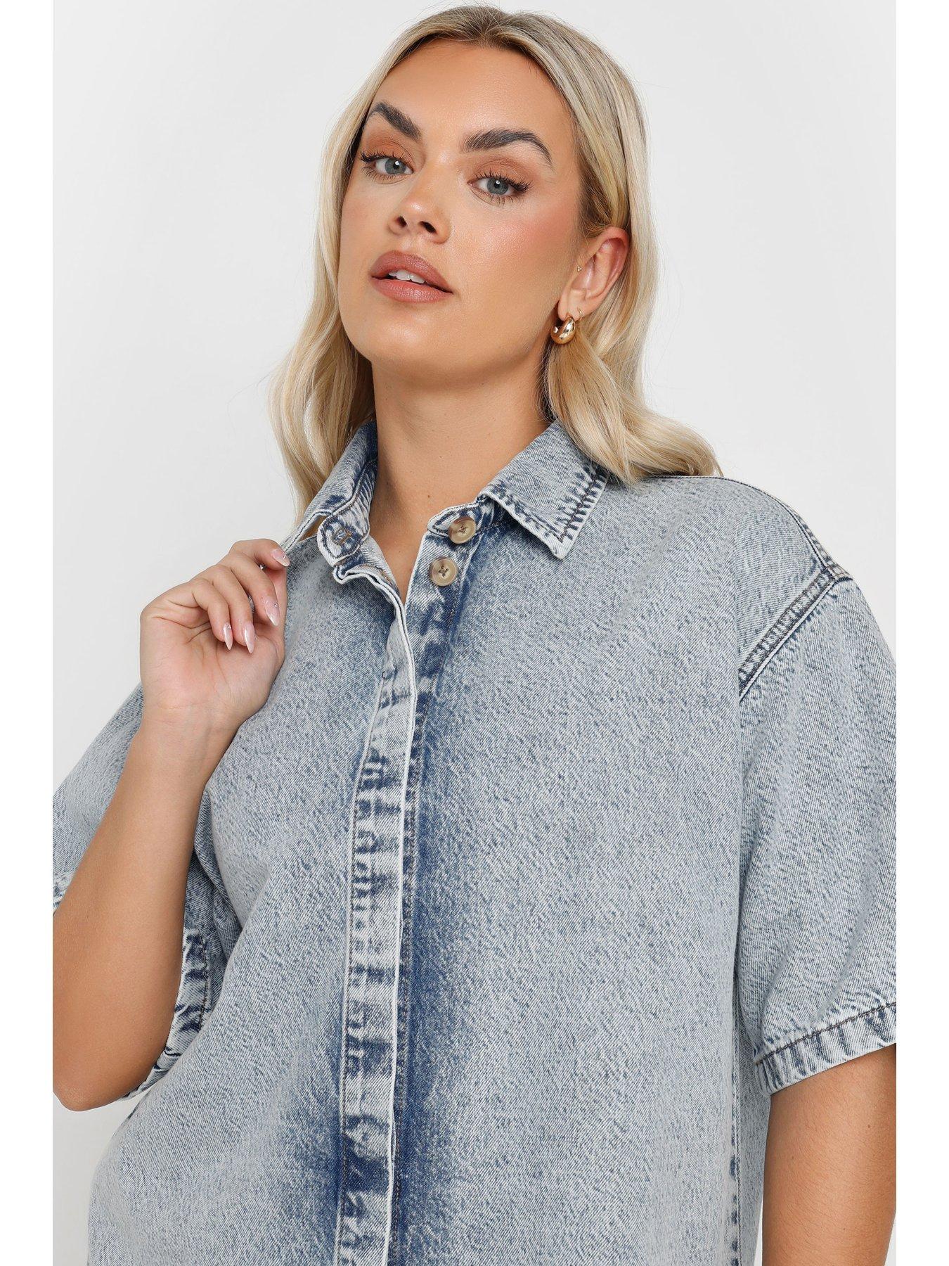 yours-curve-denim-shirt-dressoutfit