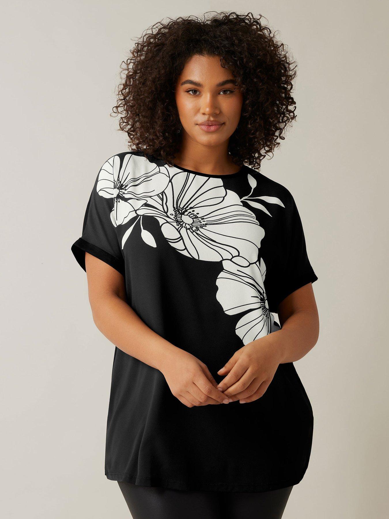 Image of Evans Placement Print T-Shirt - Black