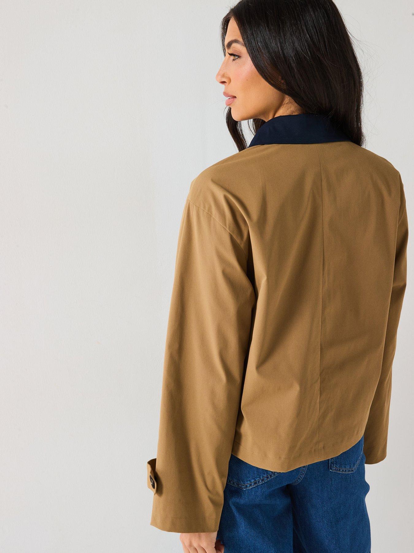 Image 2 of 6 of Only Tie Detail Jacket - Beige