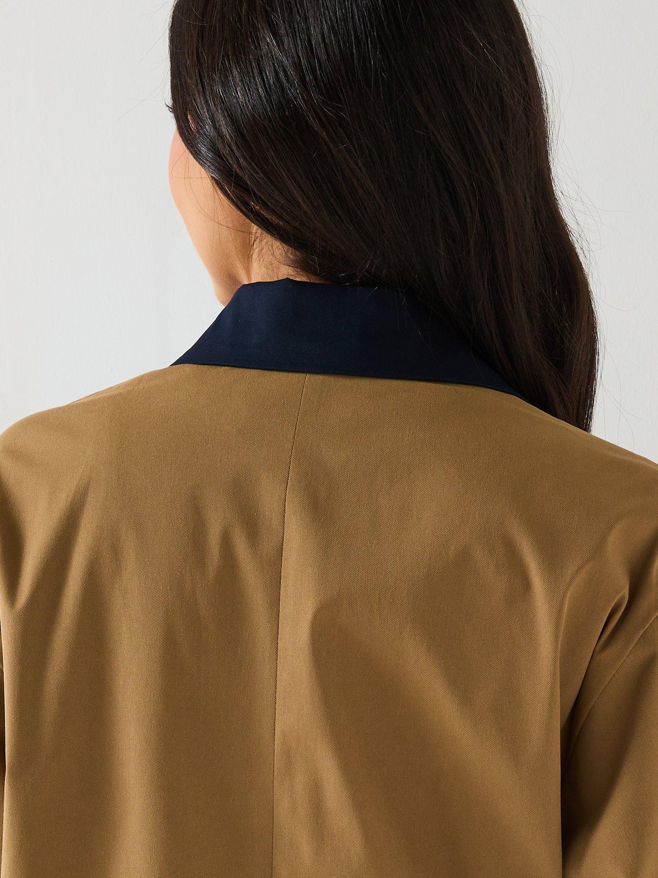 Image 6 of 6 of Only Tie Detail Jacket - Beige