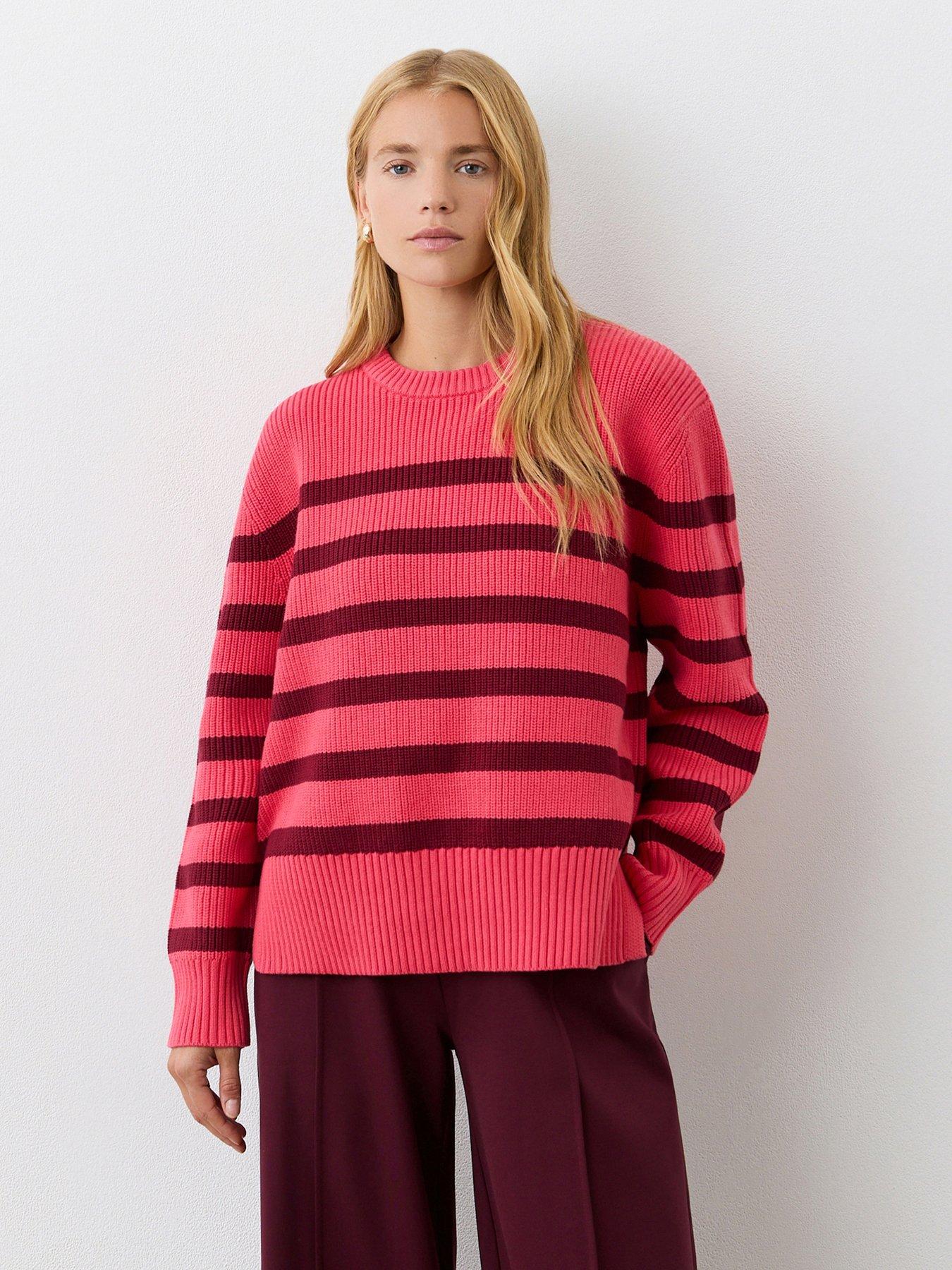 finery-serena-stripe-sweater-pink