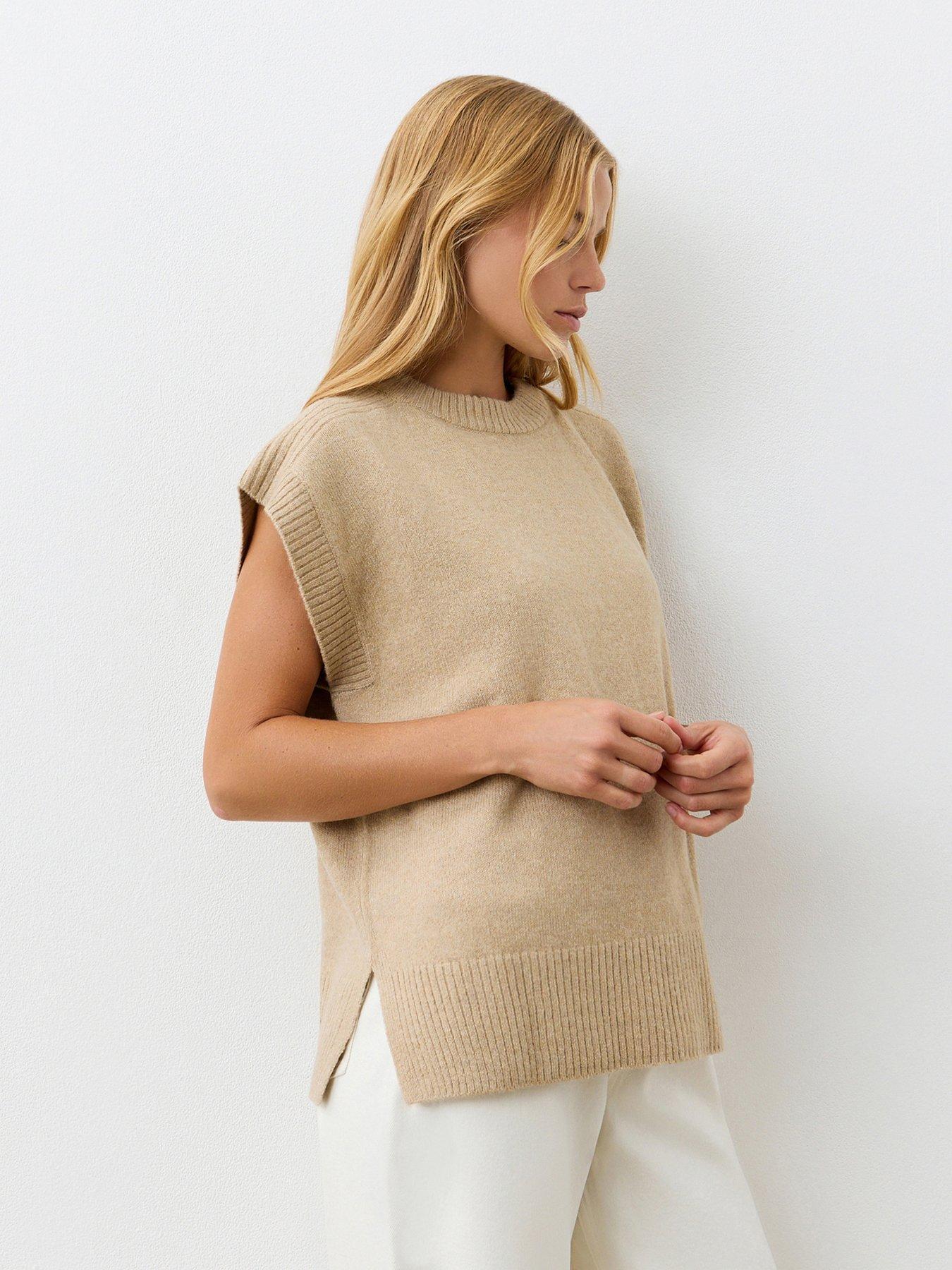 finery-ava-knitted-vest-beige