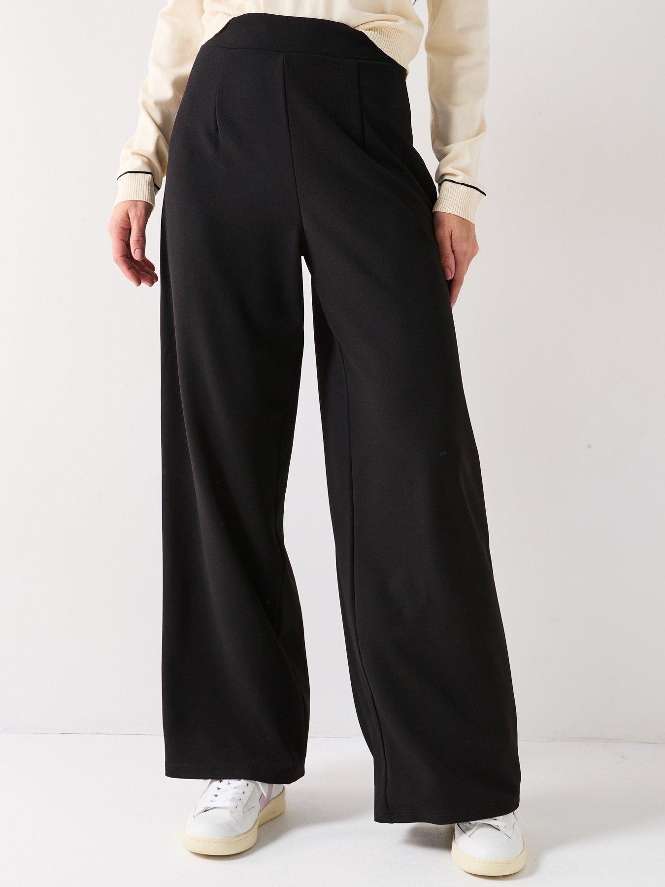 only-lisa-wide-leg-jersey-pant-black