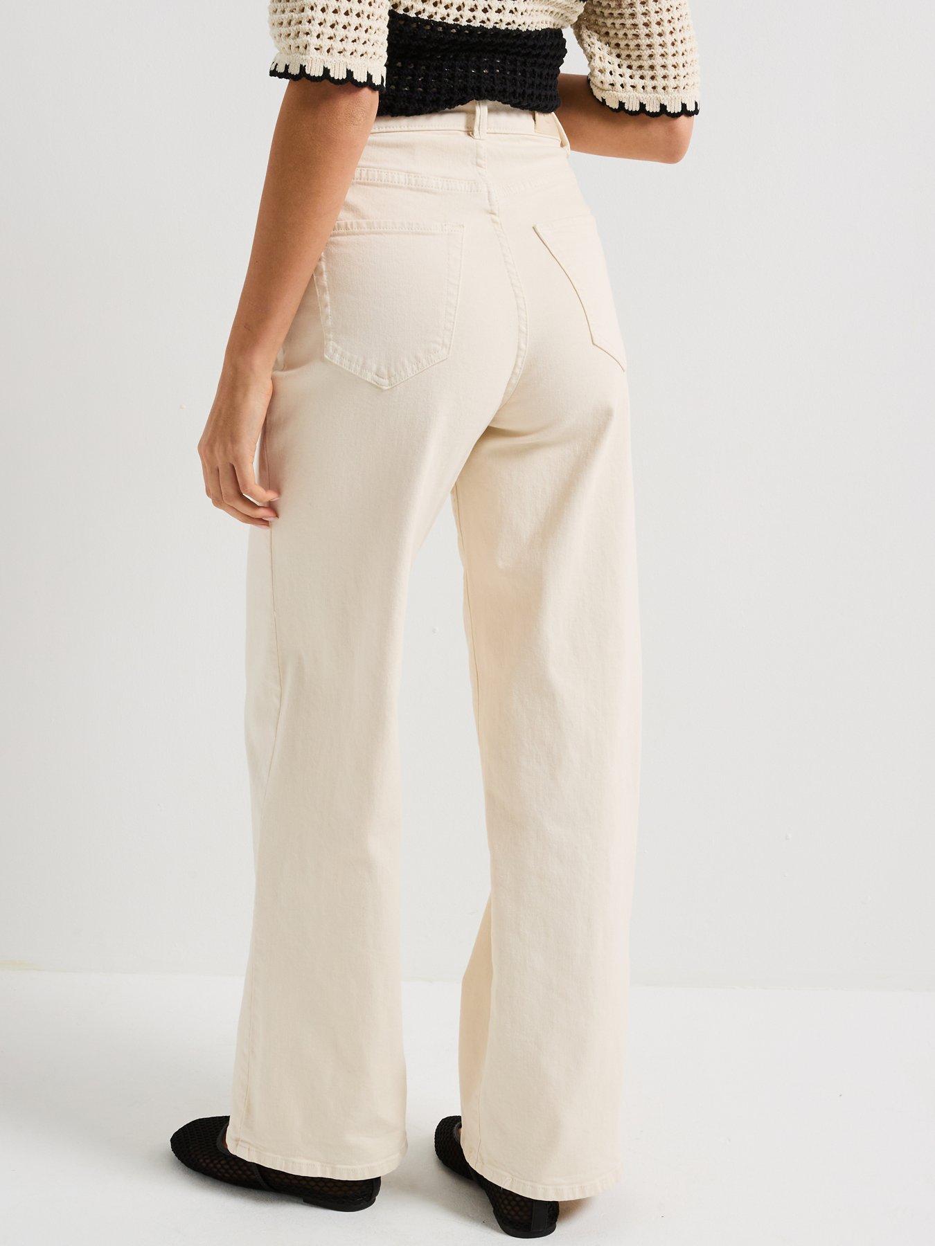 Image 2 of 6 of Only Hope High Waist Wide Leg Pocket Pant - Cream