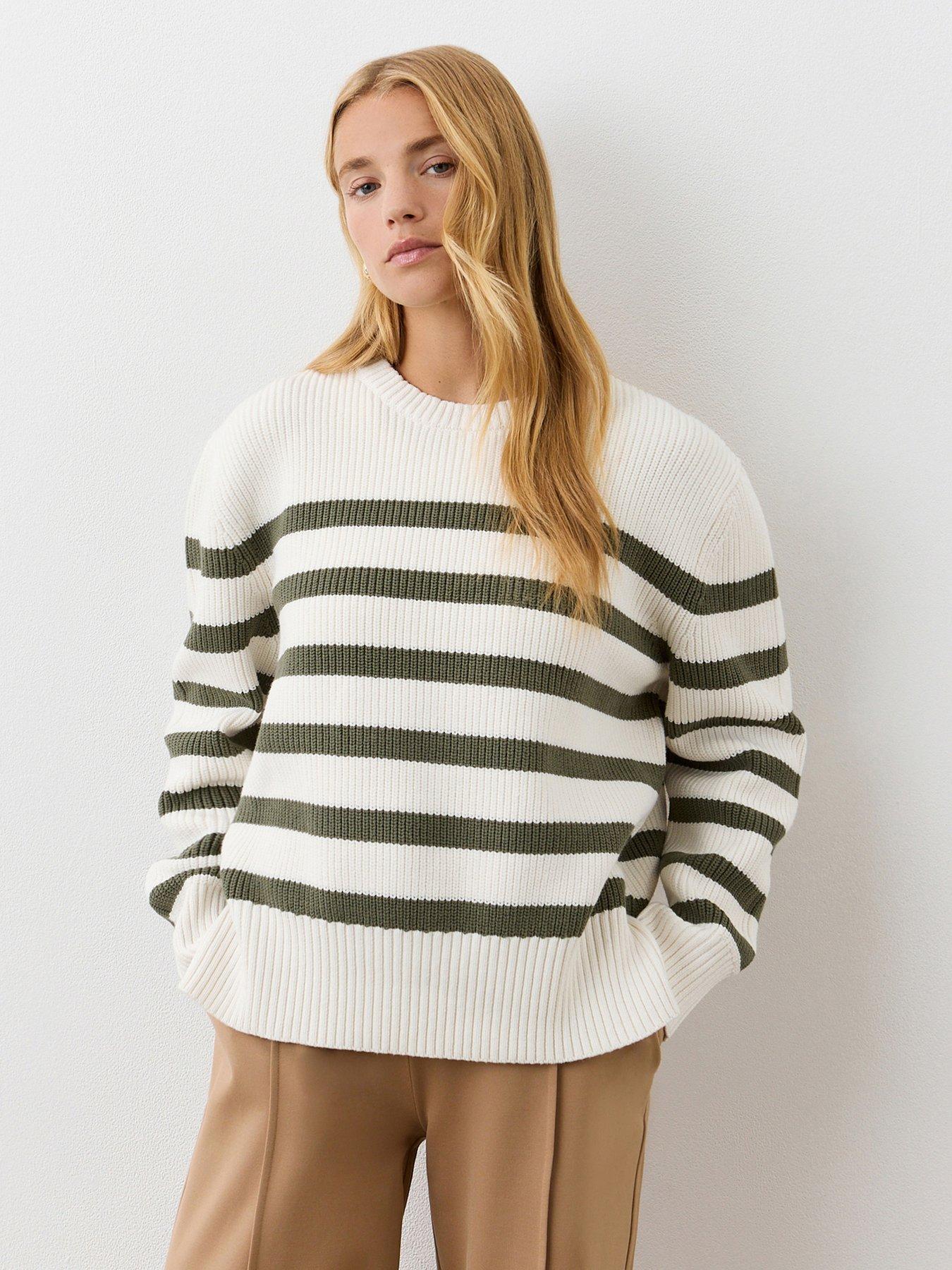 finery-serena-stripe-sweater-khaki