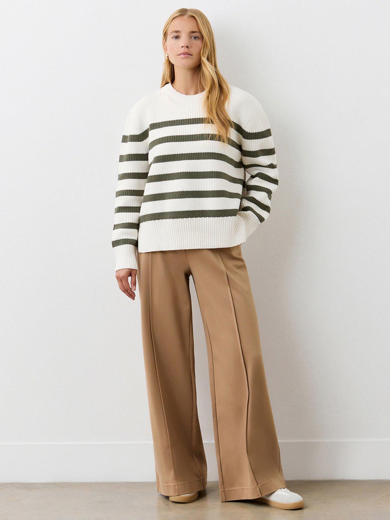 finery-serena-stripe-sweater-khakiback