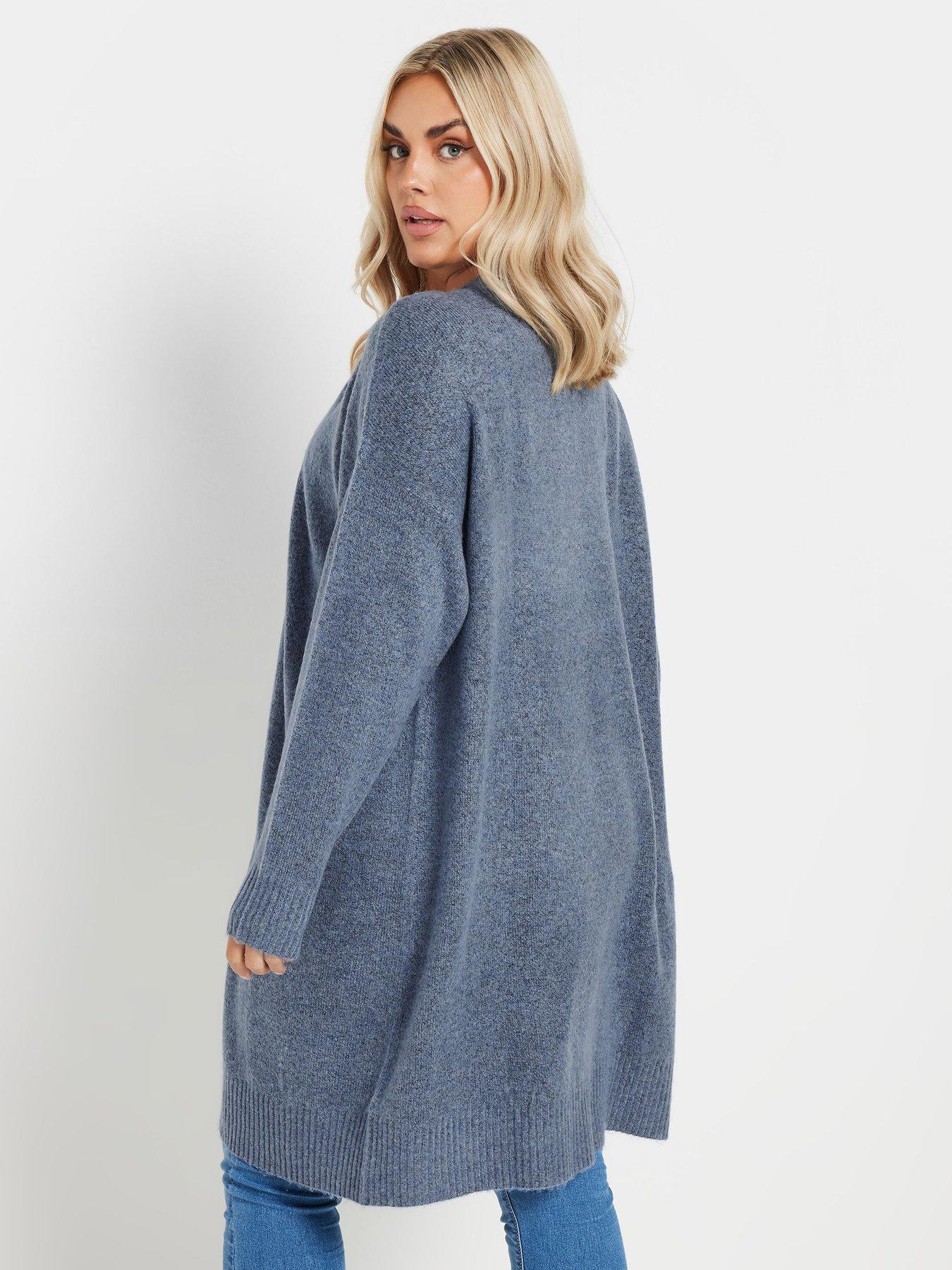 Image 2 of 4 of Yours Curve Soft Handle Midi Cardigan - Blue