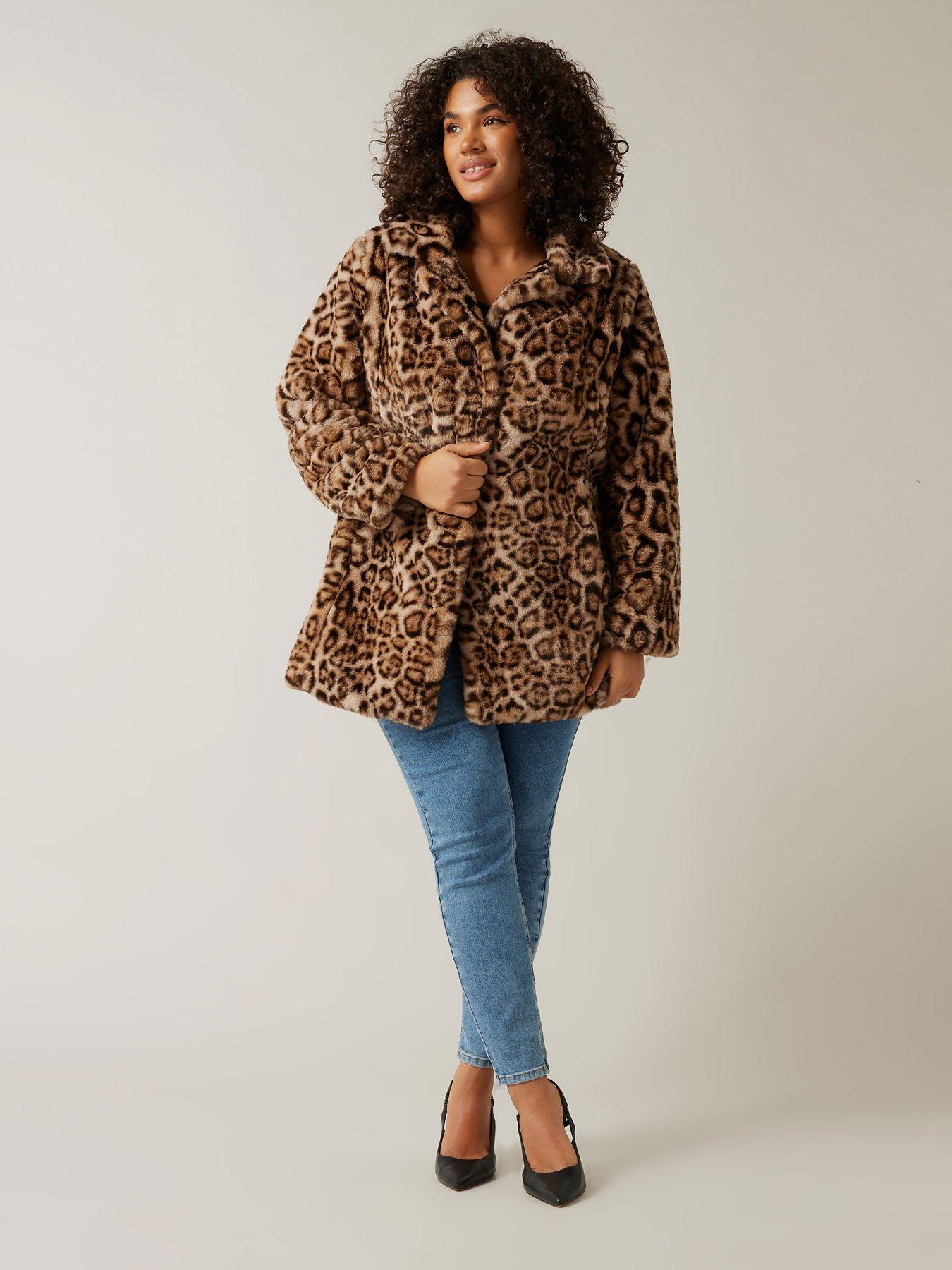 evans-animal-print-faux-fur-coatback