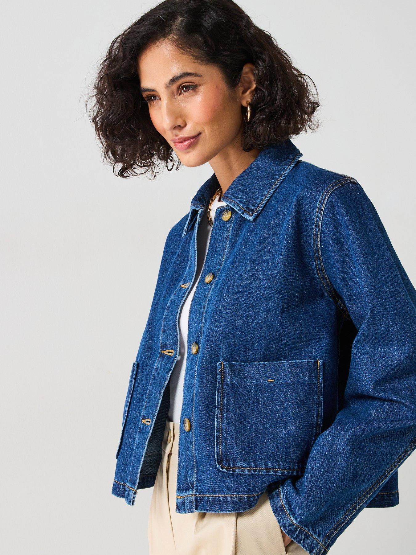 only-denim-button-detail-jacket-dark-blueoutfit