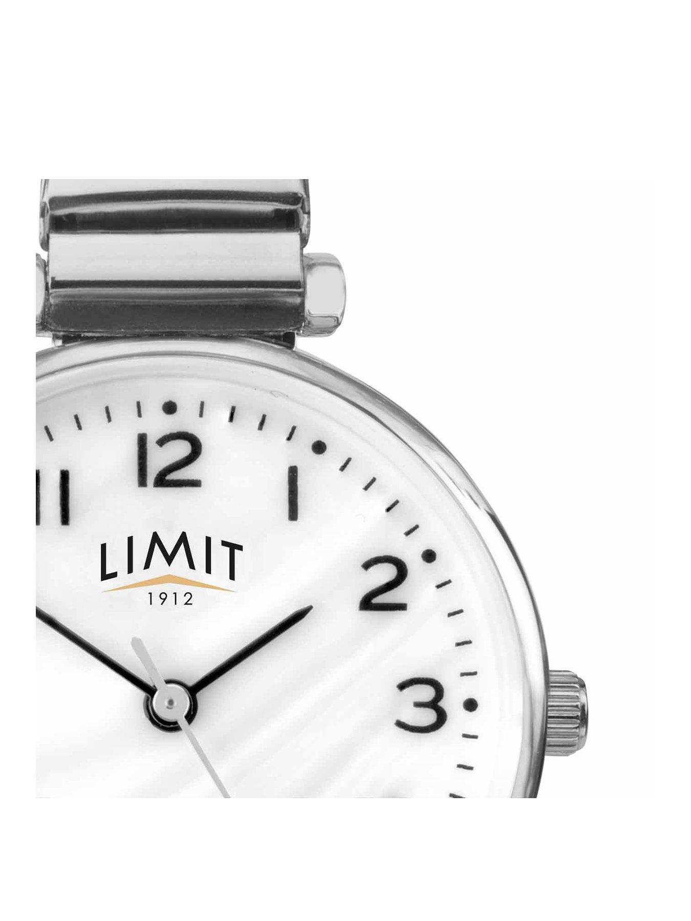 limit-limit-womens-classic-silver-stainless-steel-expanding-bracelet-with-white-dial-analogue-watchstillFront