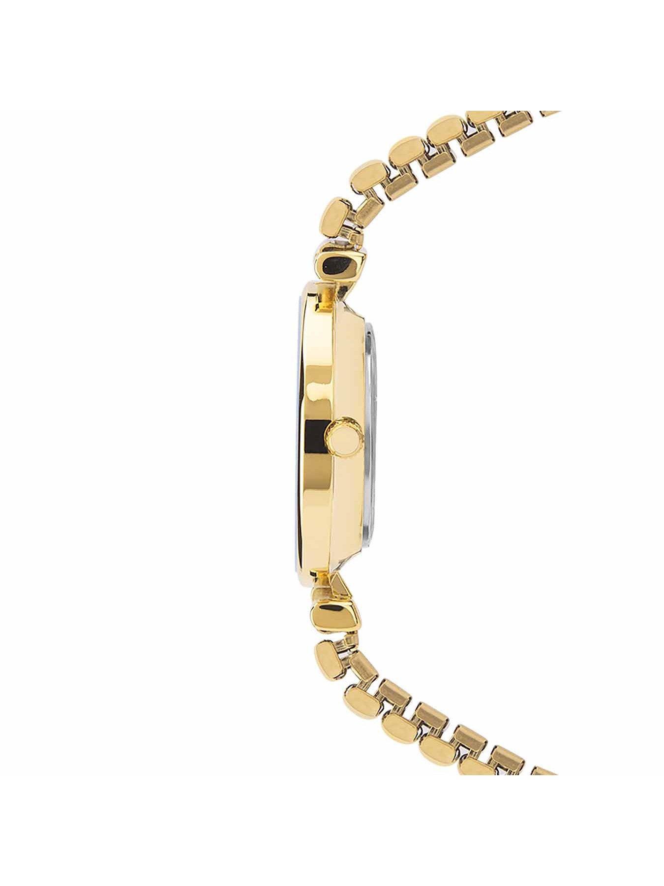 Image 3 of 4 of Limit Limit Womens Classic Gold Stainless Steel Expanding Bracelet with White Dial Analogue Watch