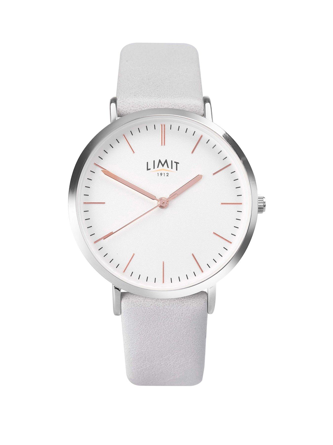 Limit Limit Womens Grey Polyurethane Strap with Silver White Dial Analogue Watch