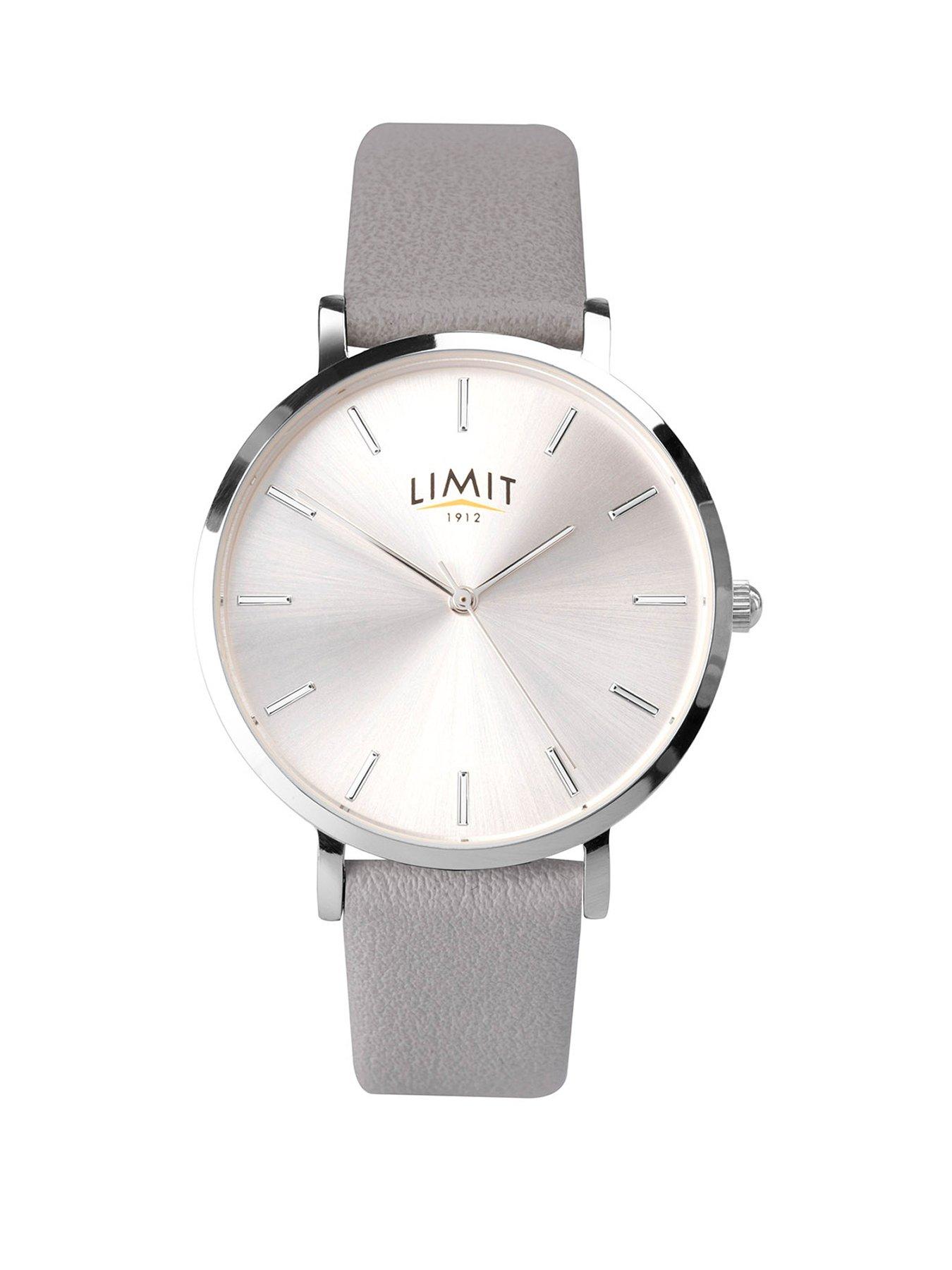 limit-limit-womens-secret-garden-grey-polyurethane-strap-with-silver-white-dial-analogue-watch