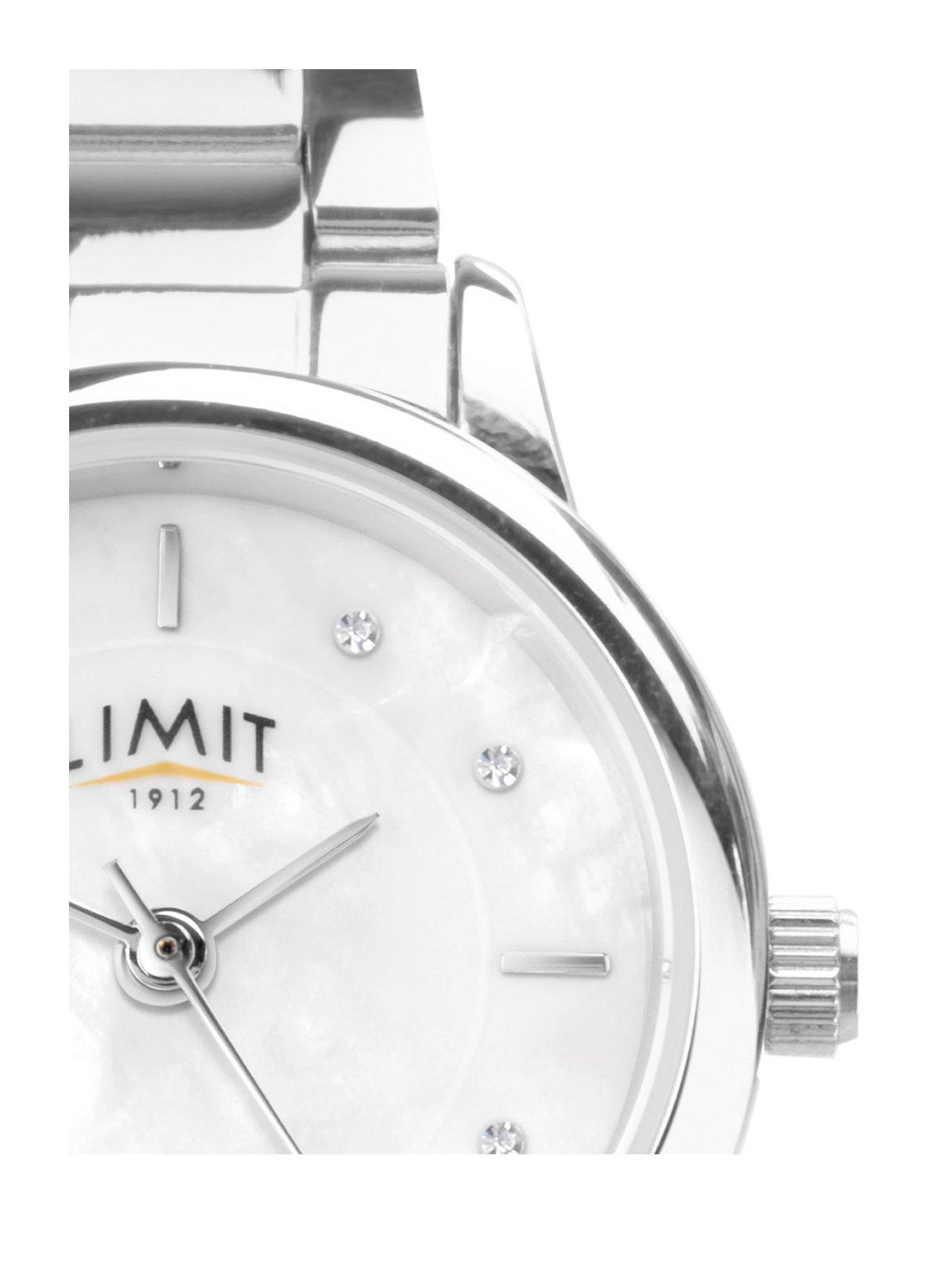 Image 2 of 4 of Limit Limit Womens Silver Stainless Steel Bracelet with White Dial Analogue Watch
