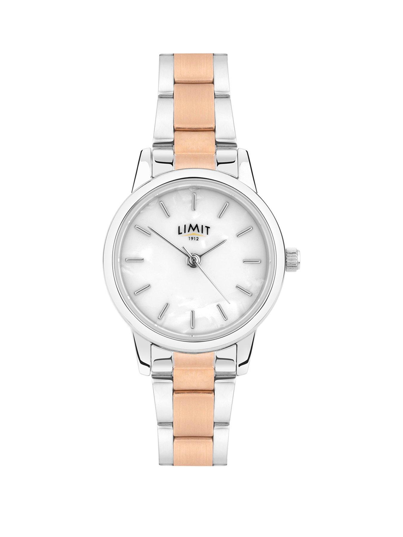 limit-womens-two-tone-stainless-steel-bracelet-with-white-dial-analogue-watch