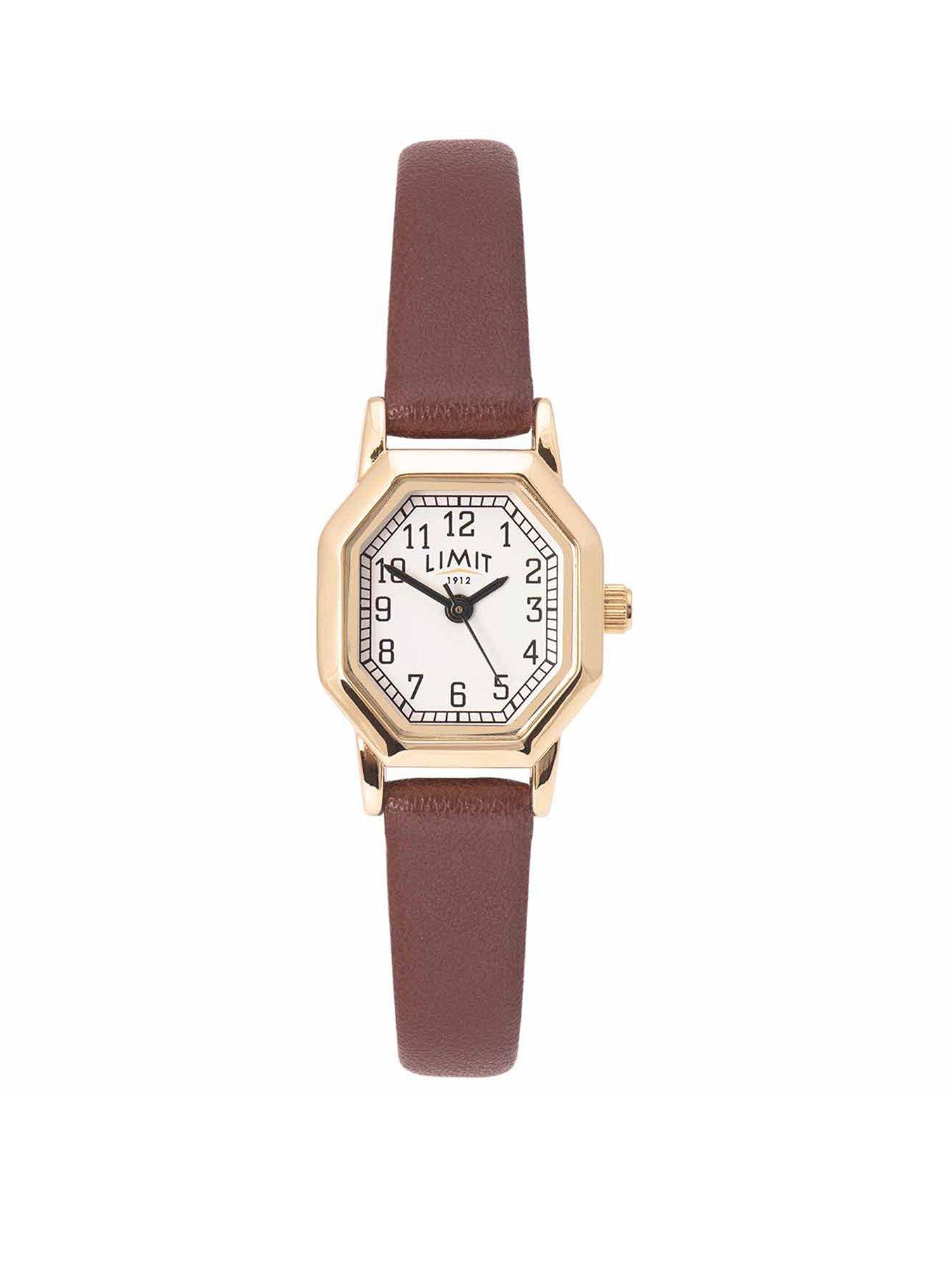 limit-limit-womens-classic-brown-polyurethane-strap-with-white-dial-analogue-watch