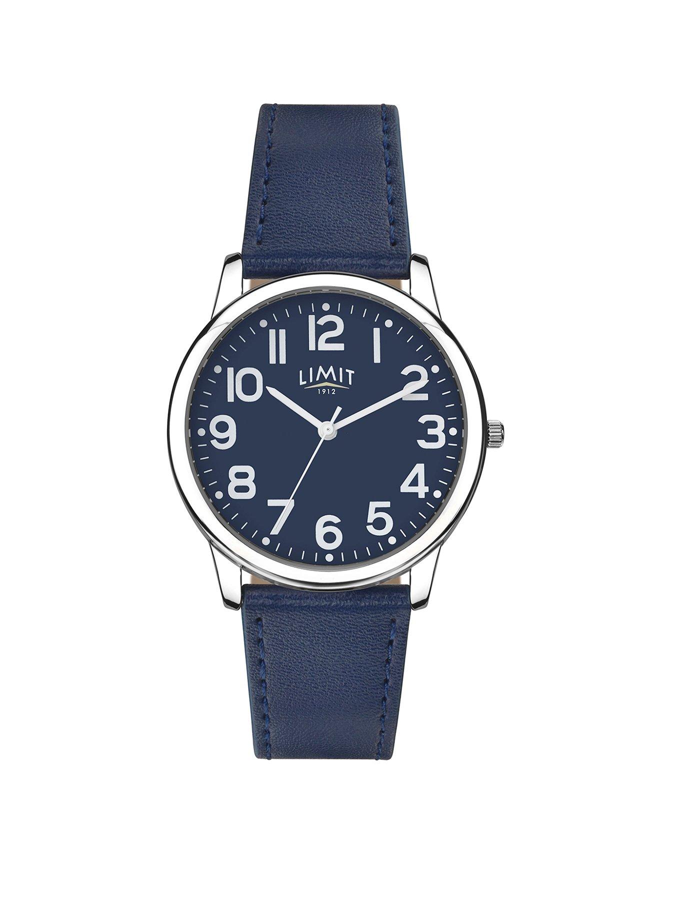 Limit Limit Mens Modern Blue Polyurethane Strap with Blue Dial Analogue Watch