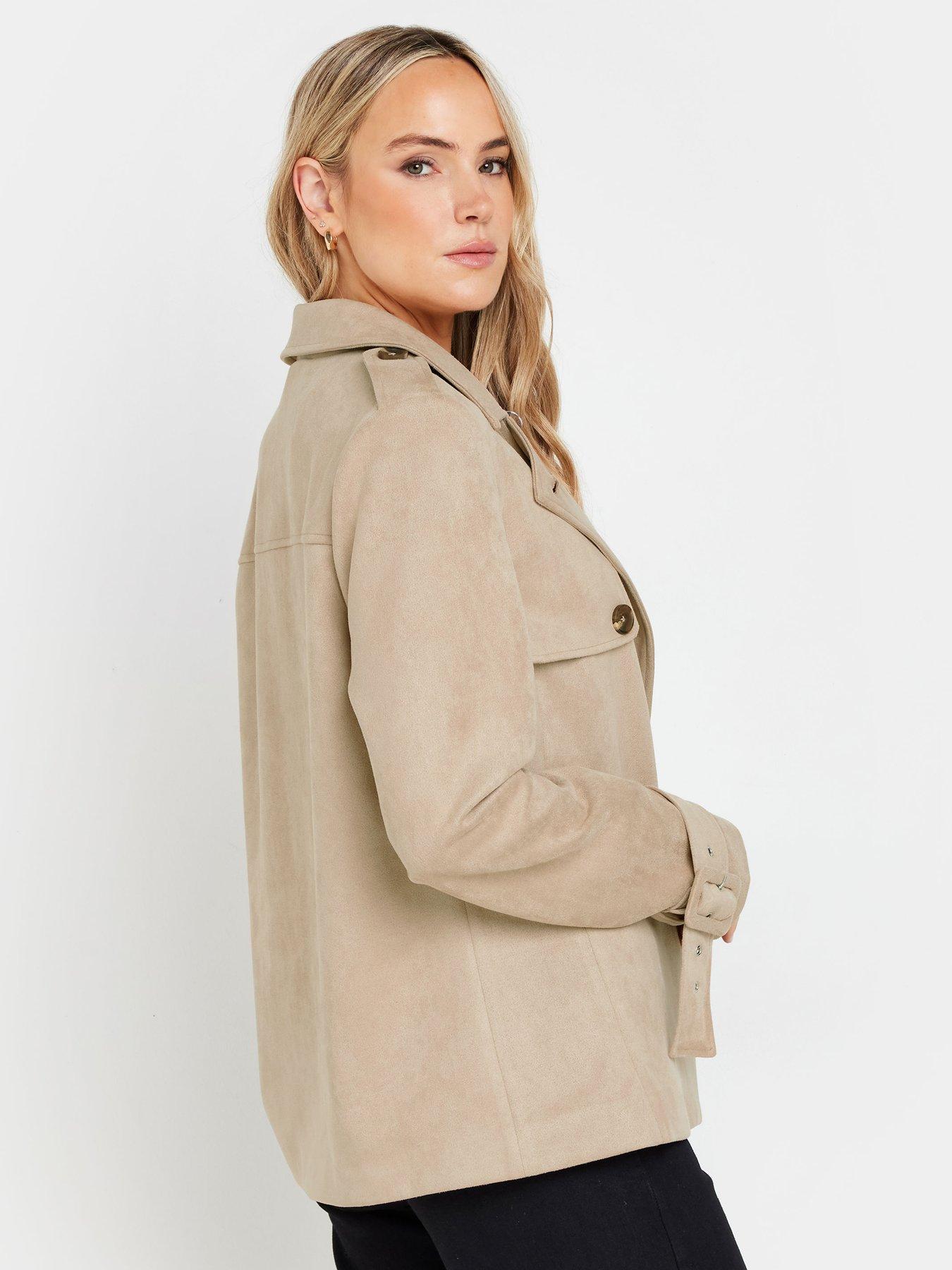 long-tall-sally-tall-suedette-short-trench-coatstillFront