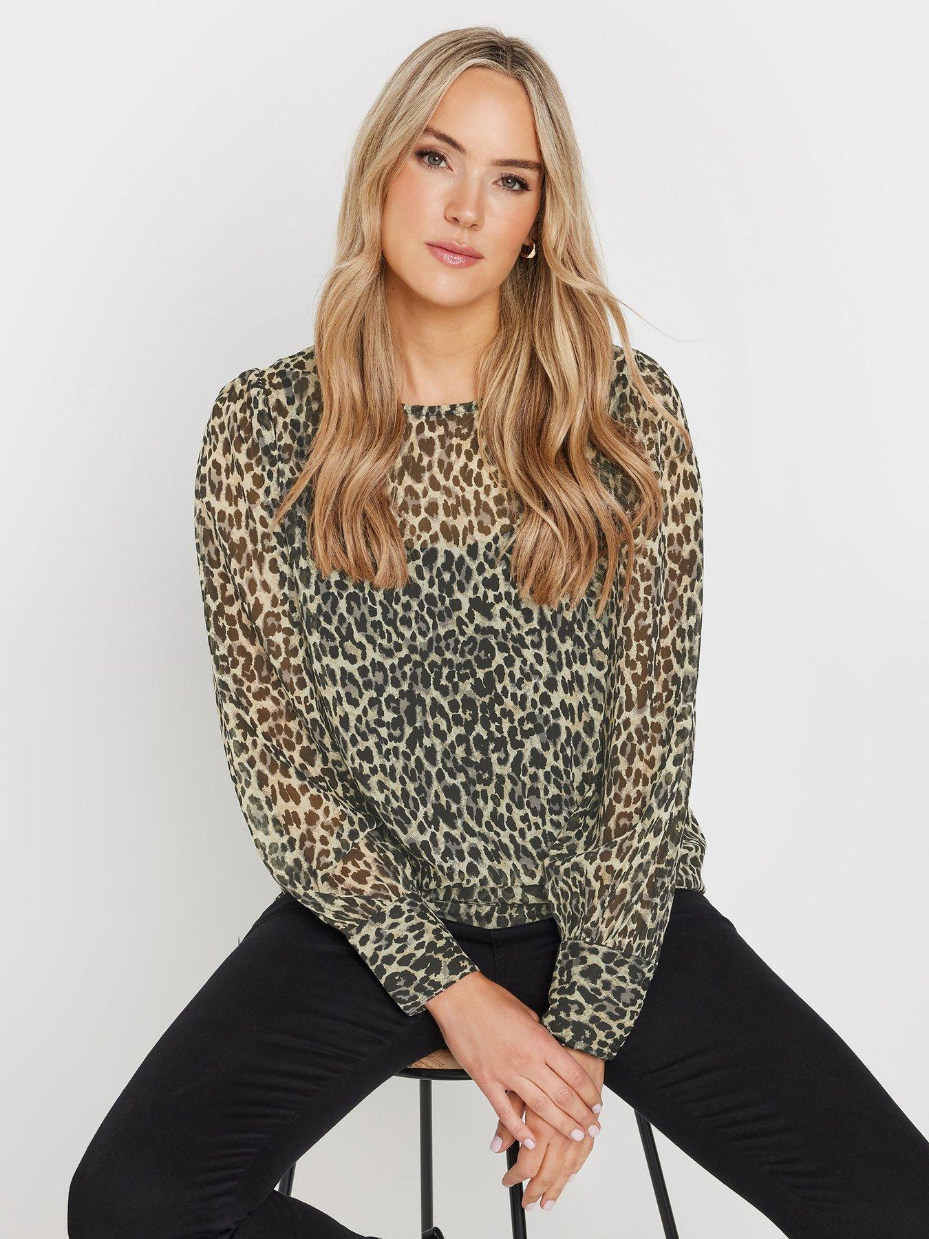 Image 1 of 4 of Long Tall Sally Georgette Scoop Neck Blouse - Grey