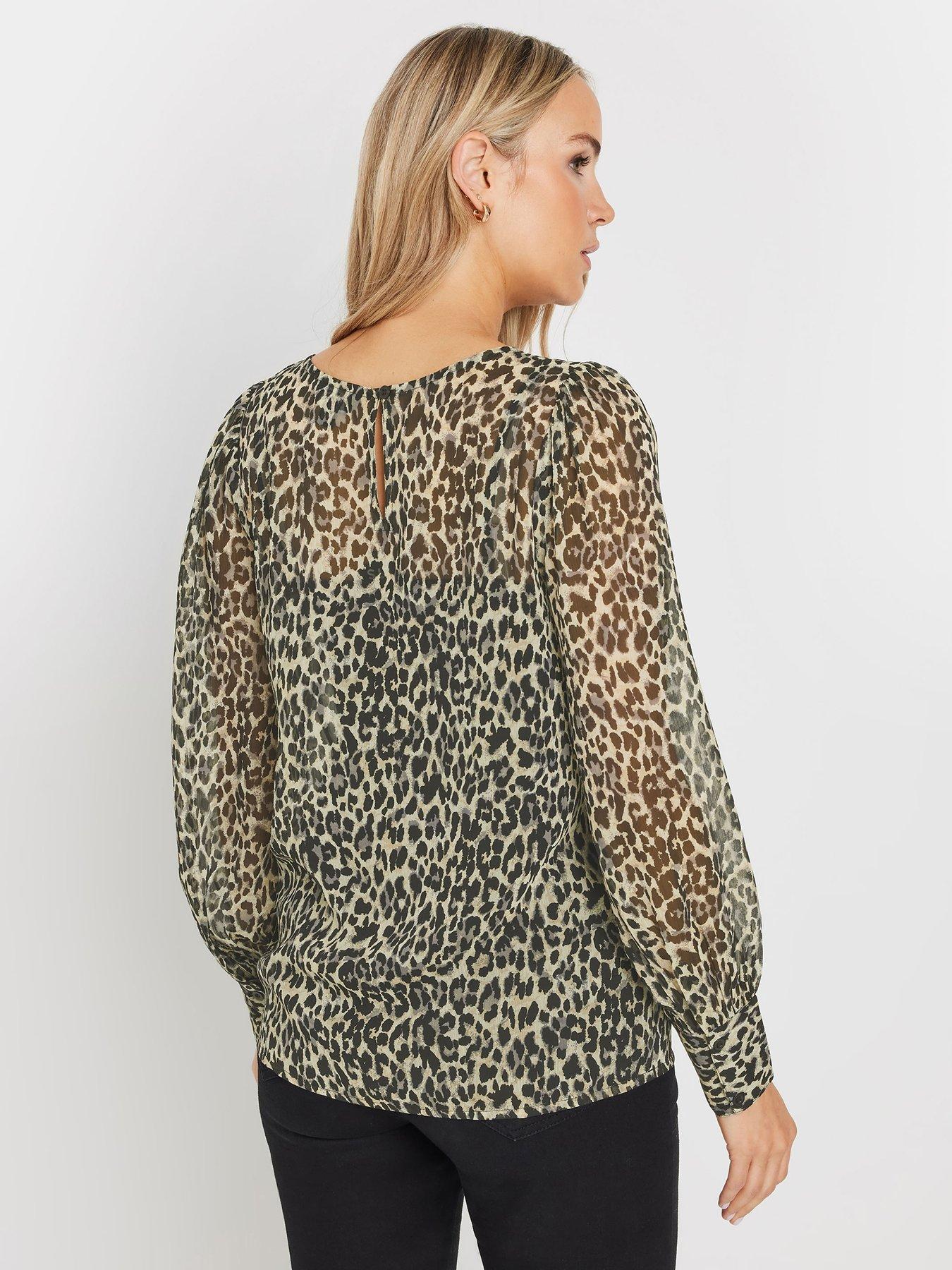 Image 2 of 4 of Long Tall Sally Georgette Scoop Neck Blouse - Grey