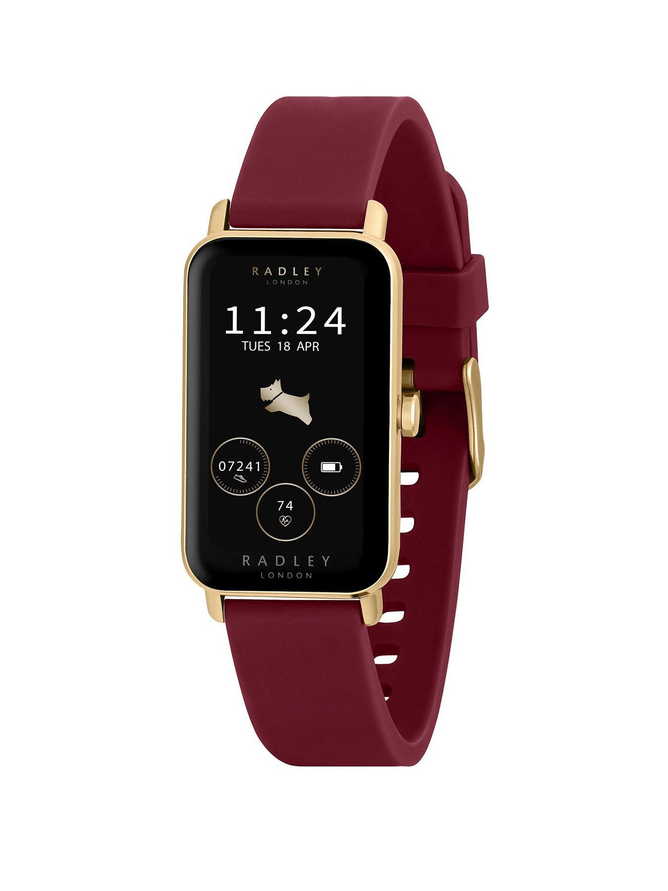 undefined Radley Ladies Series 21 Smart Cranberry Red Lozenge Silicone Strap Watch