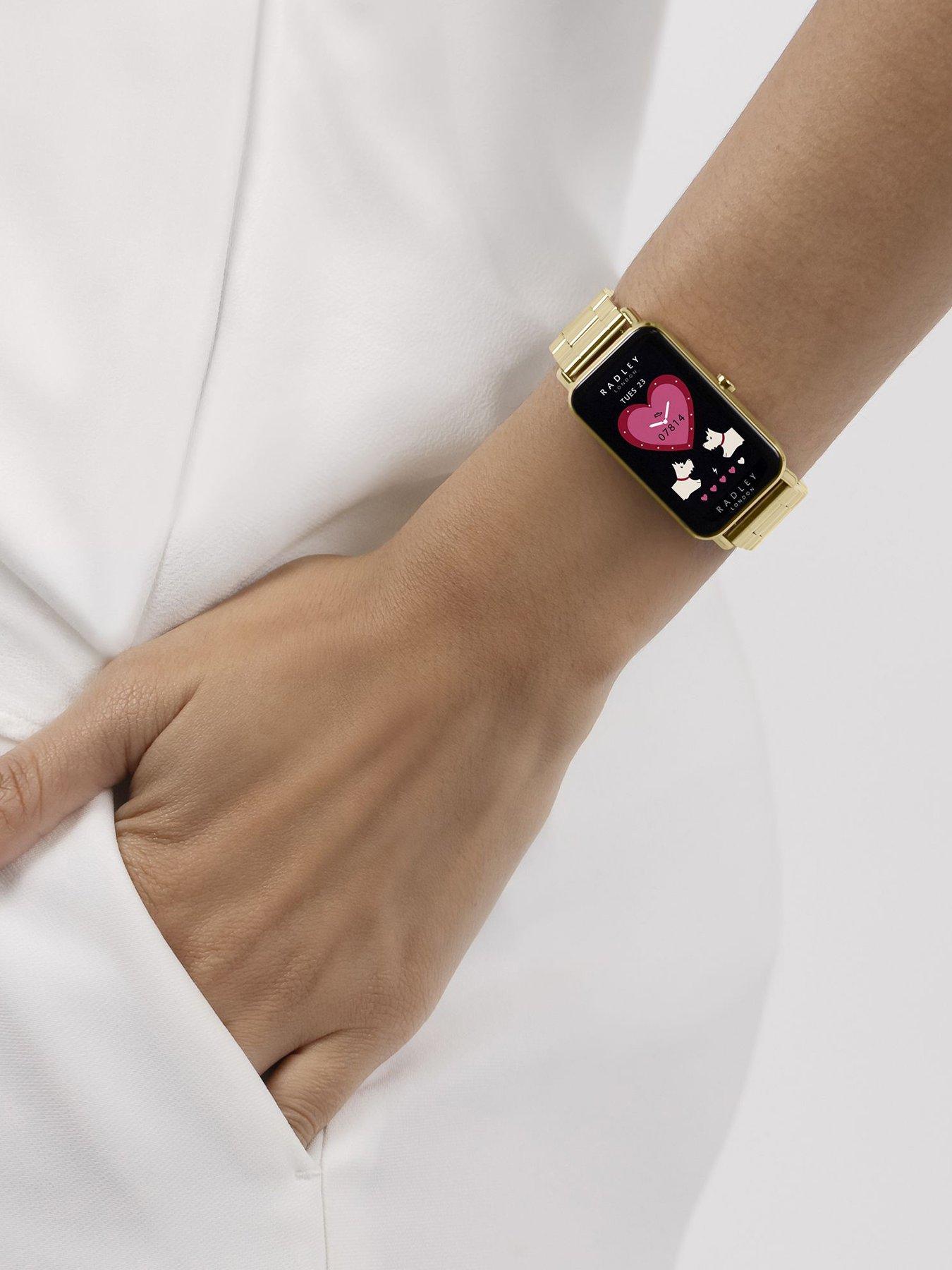 Image 3 of 6 of Radley Radley Ladies Series 21 Stainless Steel Lozenge Pale Gold Plated Strap Smart Watch