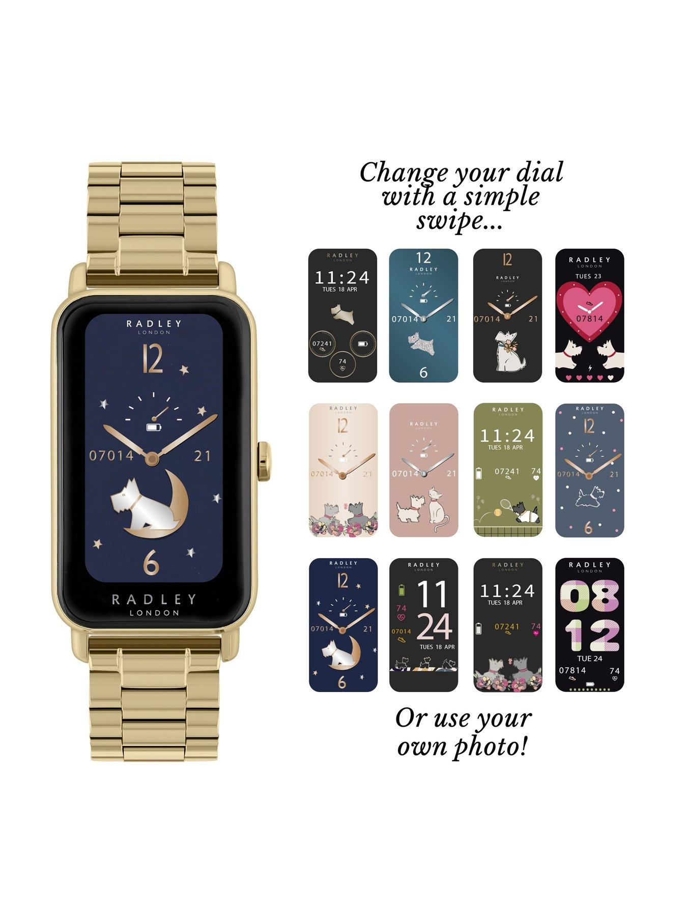 Image 4 of 6 of Radley Radley Ladies Series 21 Stainless Steel Lozenge Pale Gold Plated Strap Smart Watch