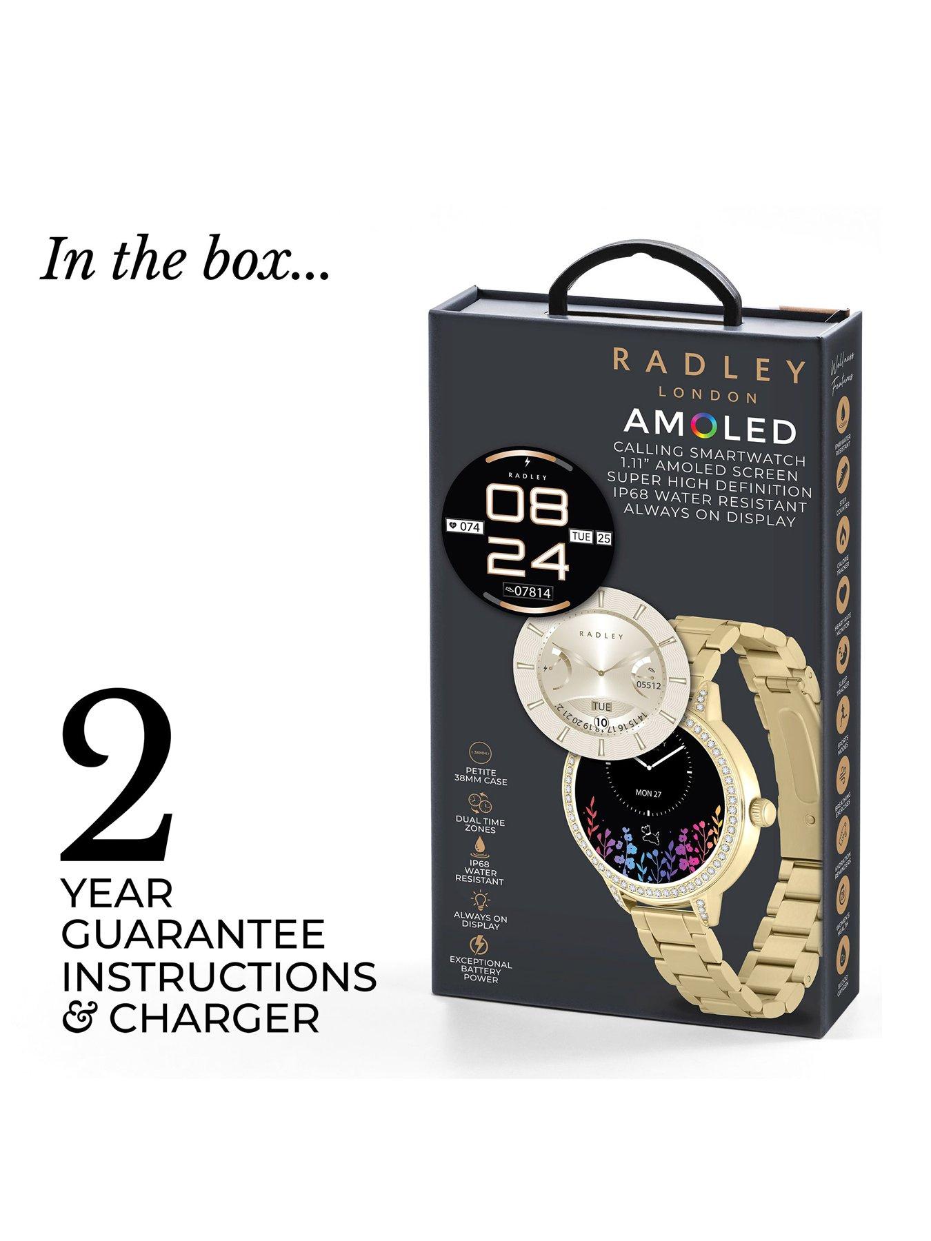 Image 7 of 7 of Radley Radley Smart Series 33 Amoled Stoneset Stainless Steel Gold Plated Bracelet Smart Watch