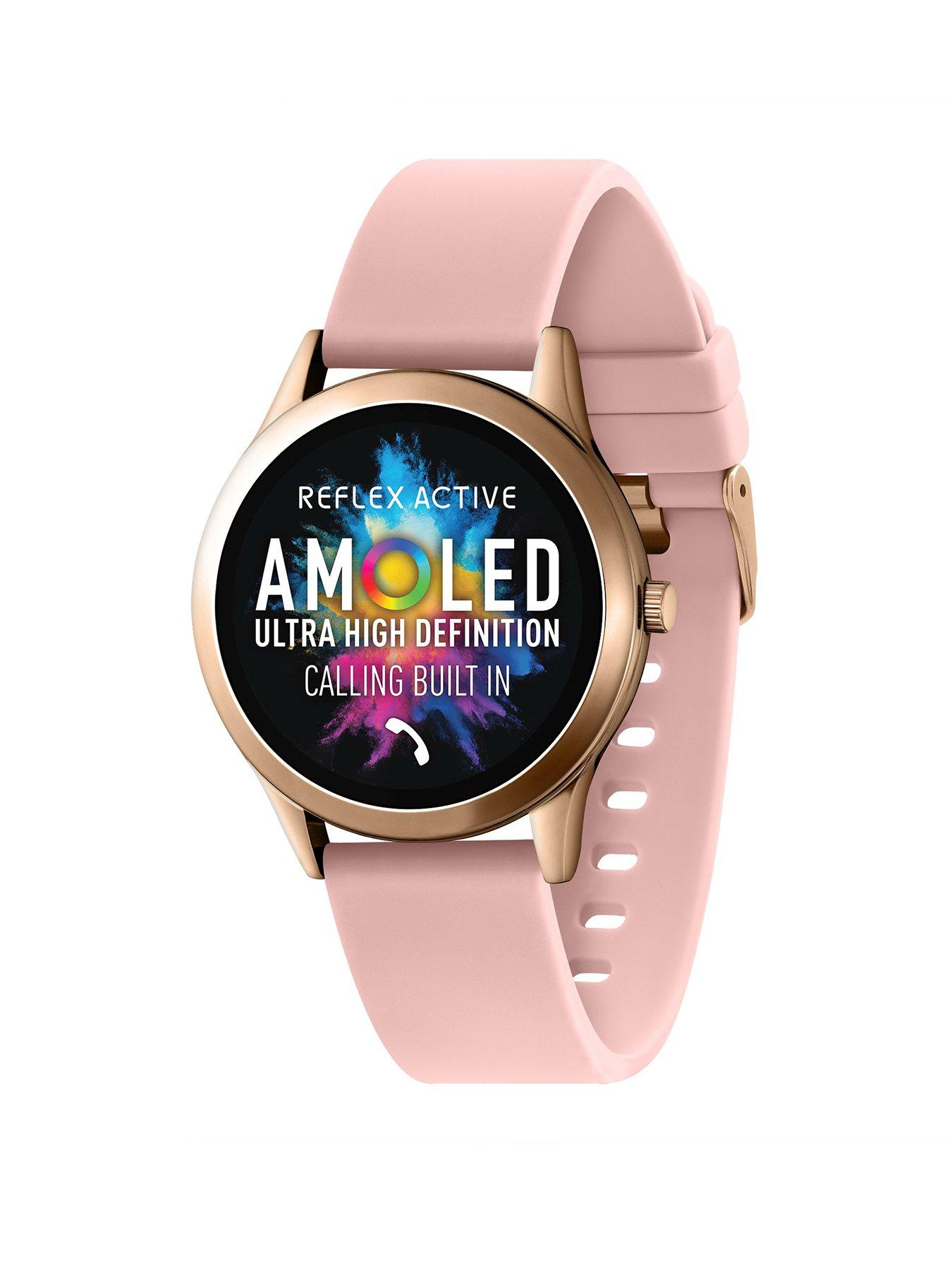 undefined Reflex Active Series 31 Pink Silicone Amoled Smart Calling Watch
