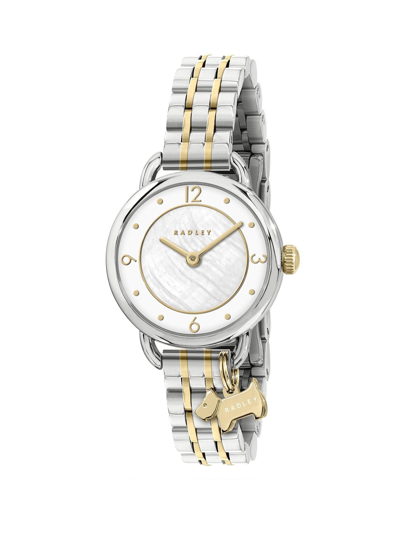 Radley Radley Two Tone Silver and Gold Plated Mother of Pearl Bracelet Watch