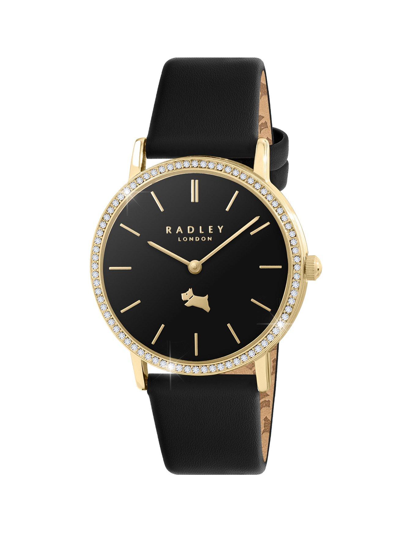 radley-radley-gold-plated-stone-set-black-leather-strap-watch