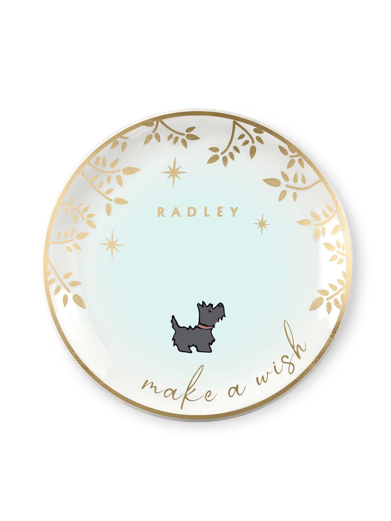 radley-radley-gold-plated-deep-sea-leather-strap-watch-18ct-gold-plated-twin-pack-earrings-amp-ceramic-trinket-tray-setdetail