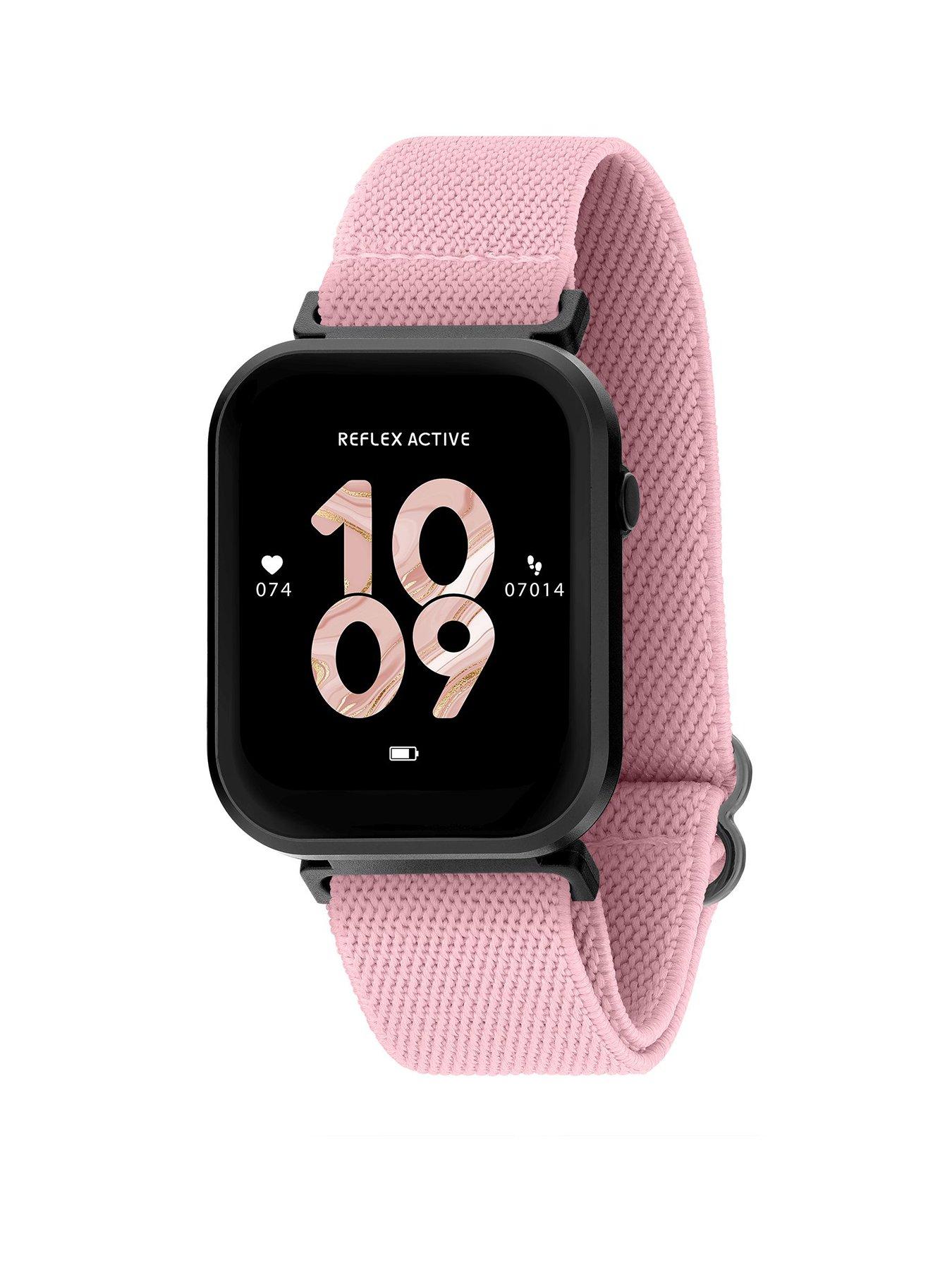 undefined Reflex Active Series 37 Dusty Pink Strap Smart Calling Watch