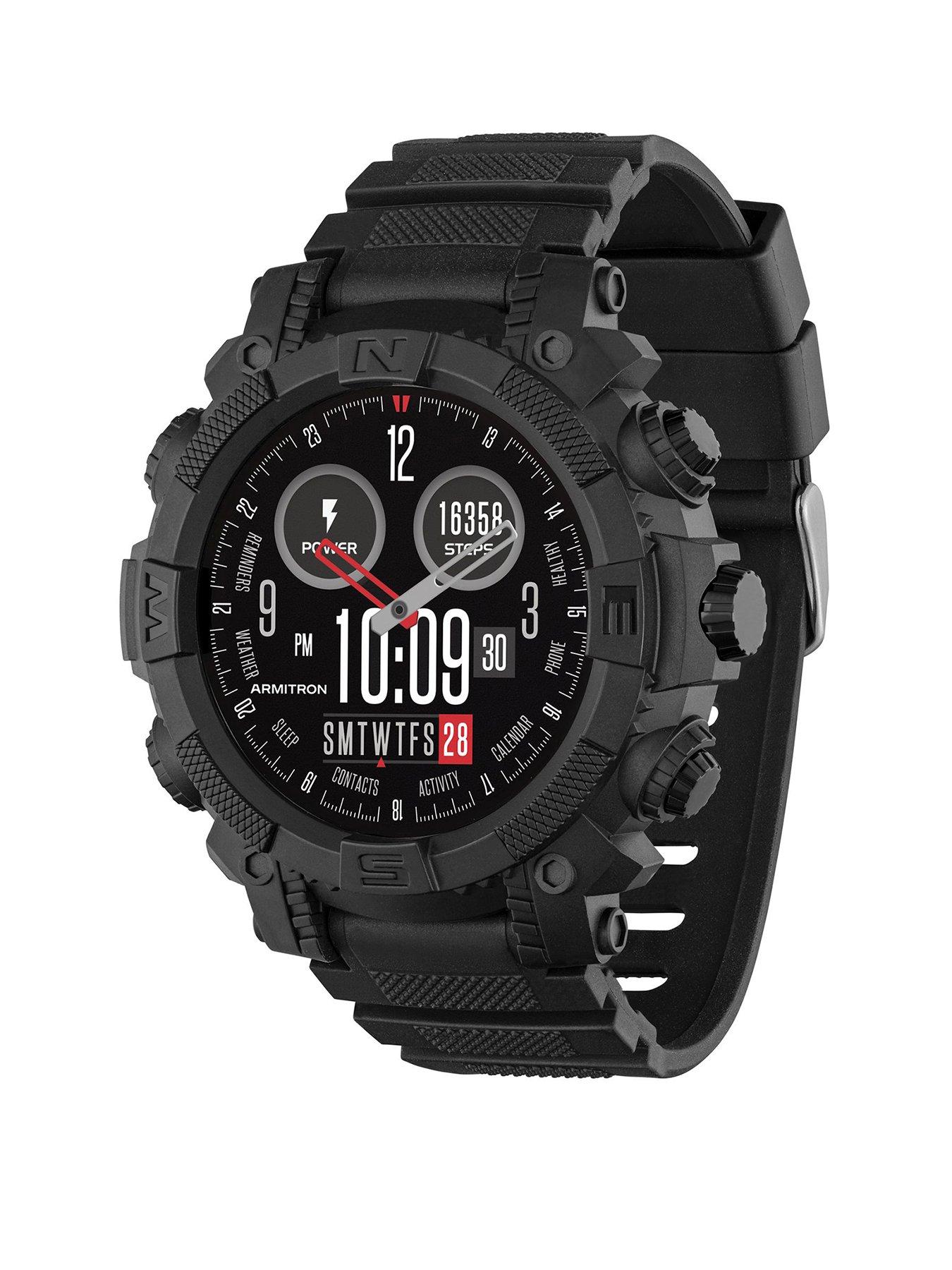Reflex Active Reflex Active Series 38 Black Silicone Strap Sports Smart Calling Watch