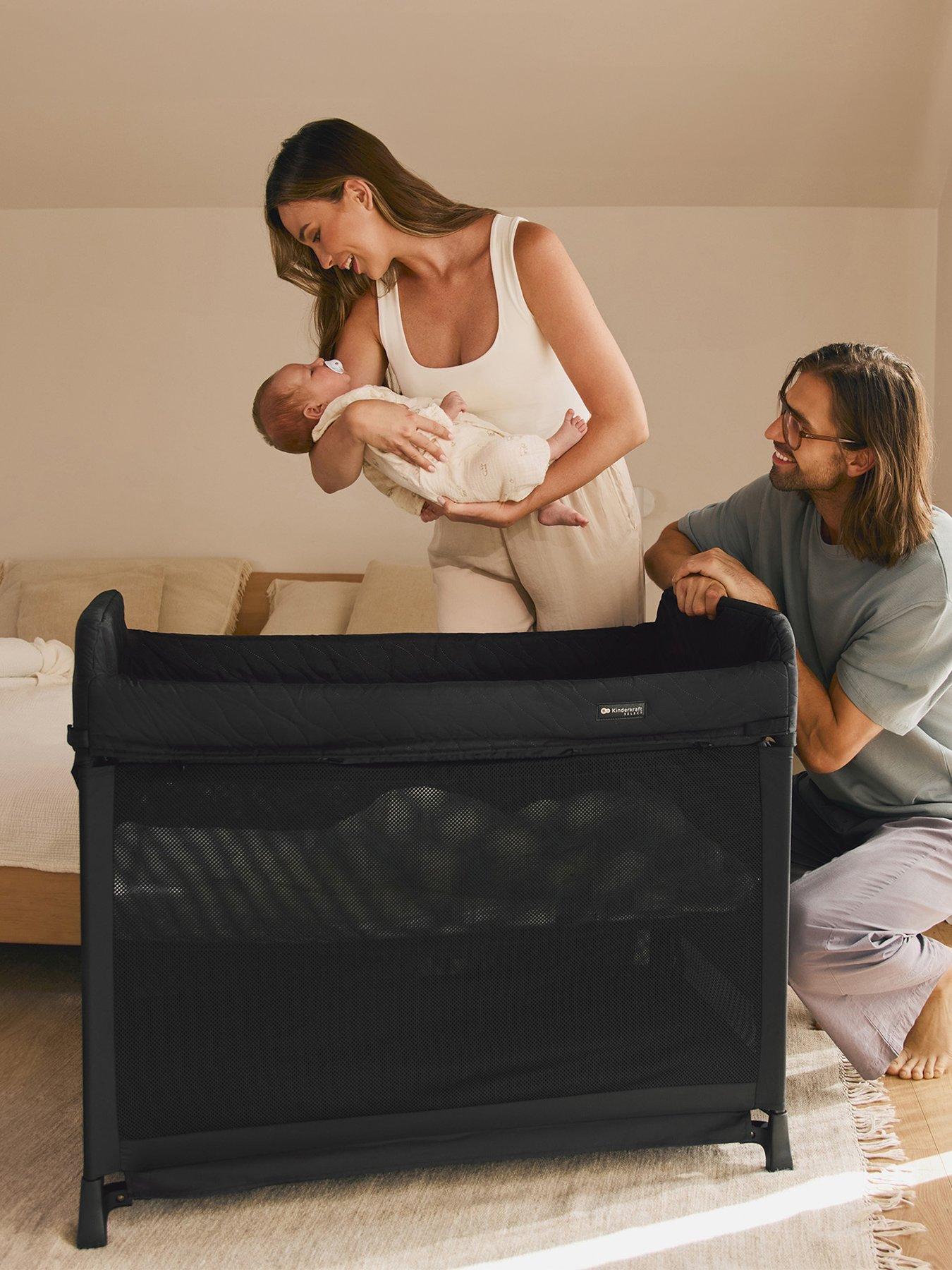 Image of Kinderkraft 2in1 Travel Cot - Moon Dream