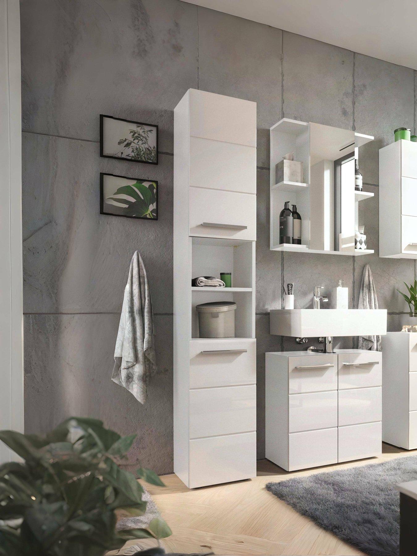 Image of Julian Bowen Mandy Tall Bathroom Cabinet
