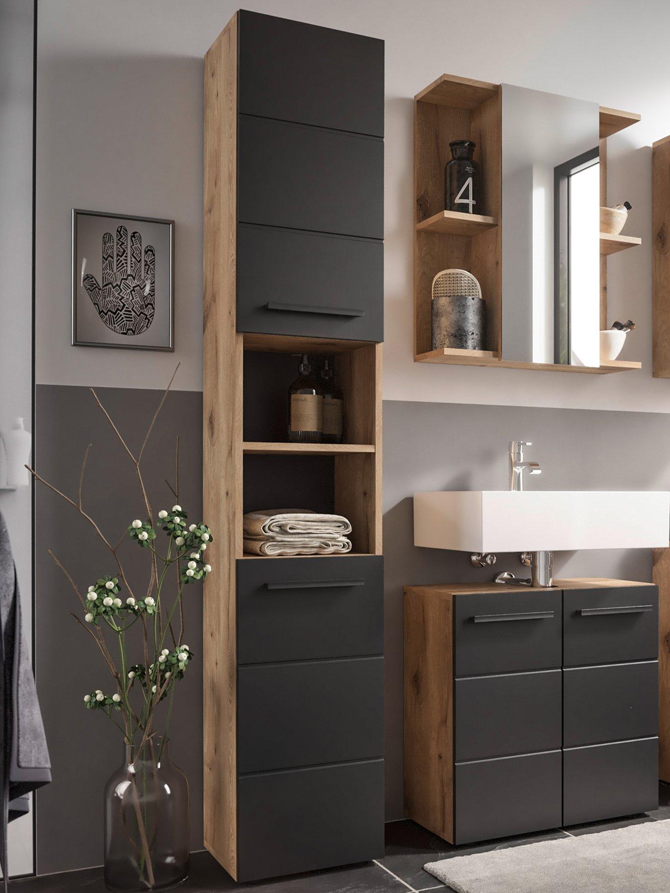 Image of Julian Bowen Vista Tall Bathroom Cabinet