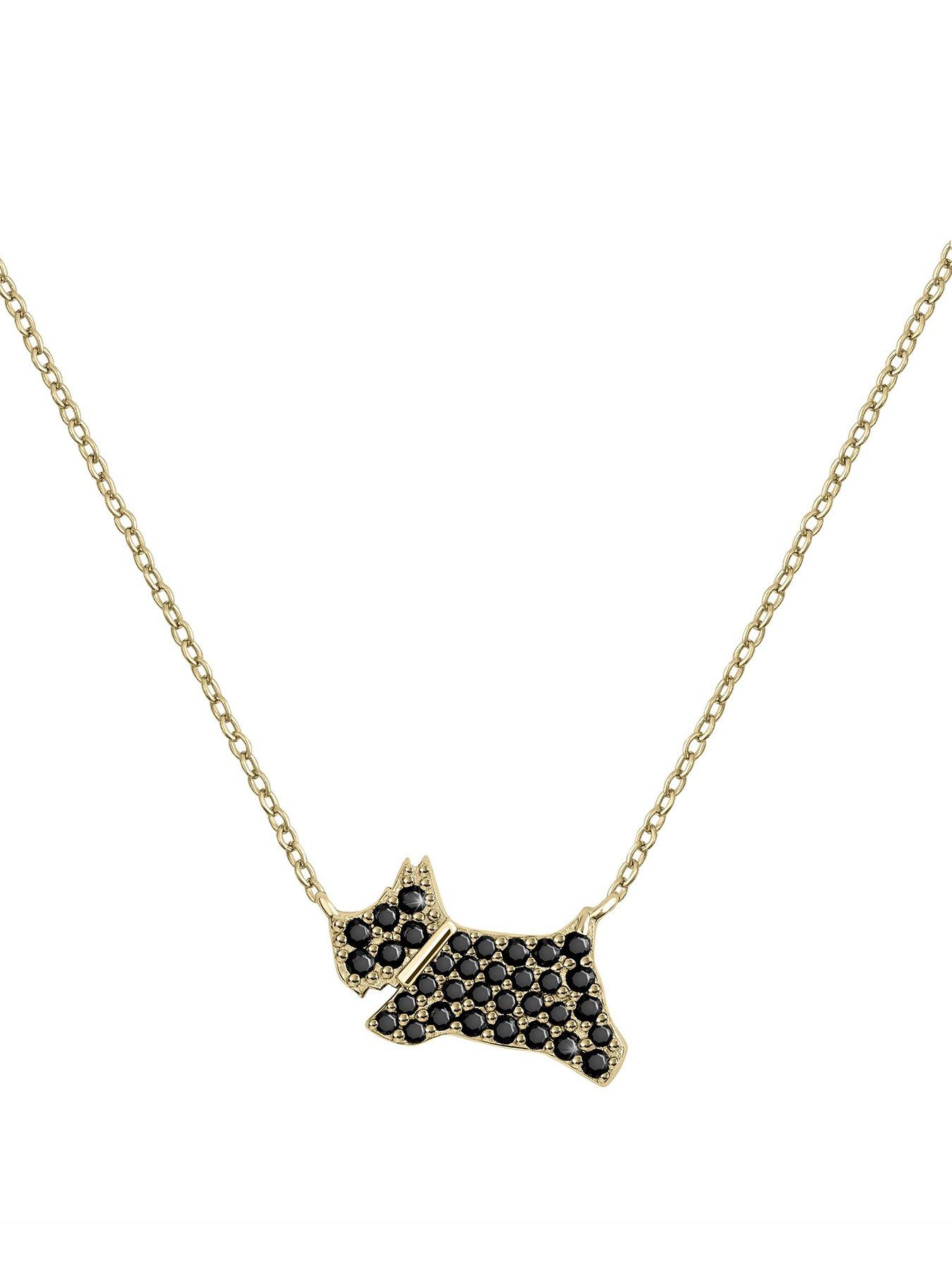 radley-radley-18ct-gold-plated-sterling-silver-black-stone-set-jumping-dog-pendant-necklace